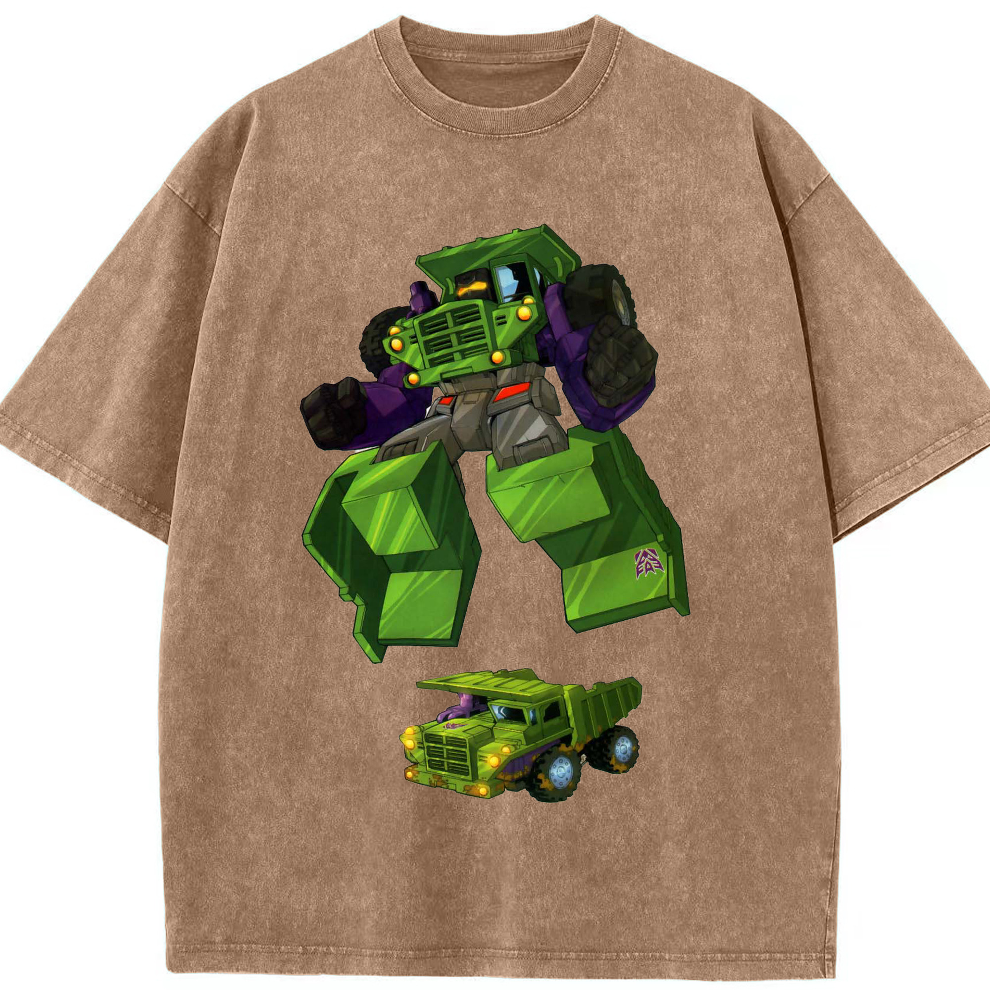 （画像用）  綿100% ヴィンテージ風 半袖Tシャツ（フロントプリント）