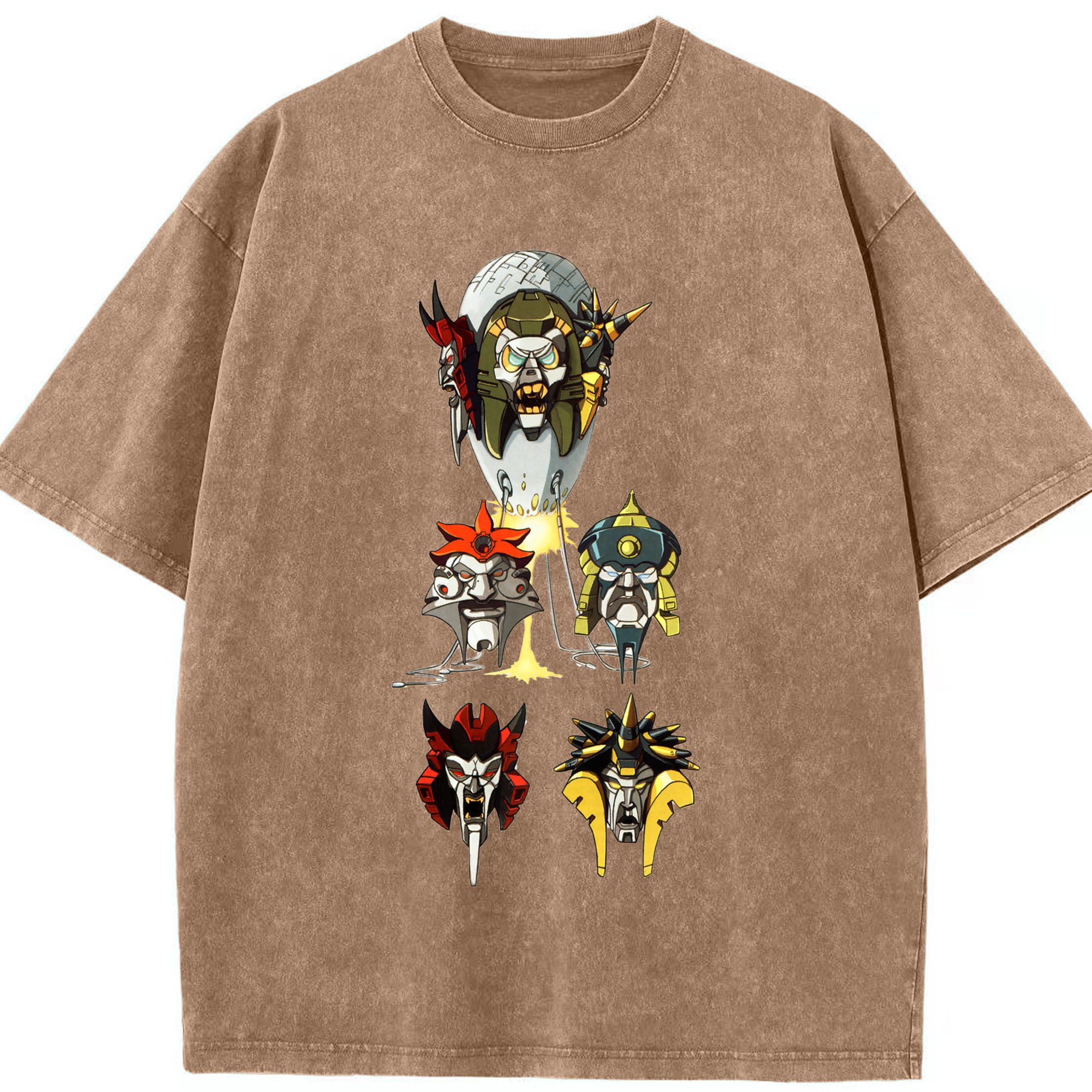 （画像用）  綿100% ヴィンテージ風 半袖Tシャツ（フロントプリント）