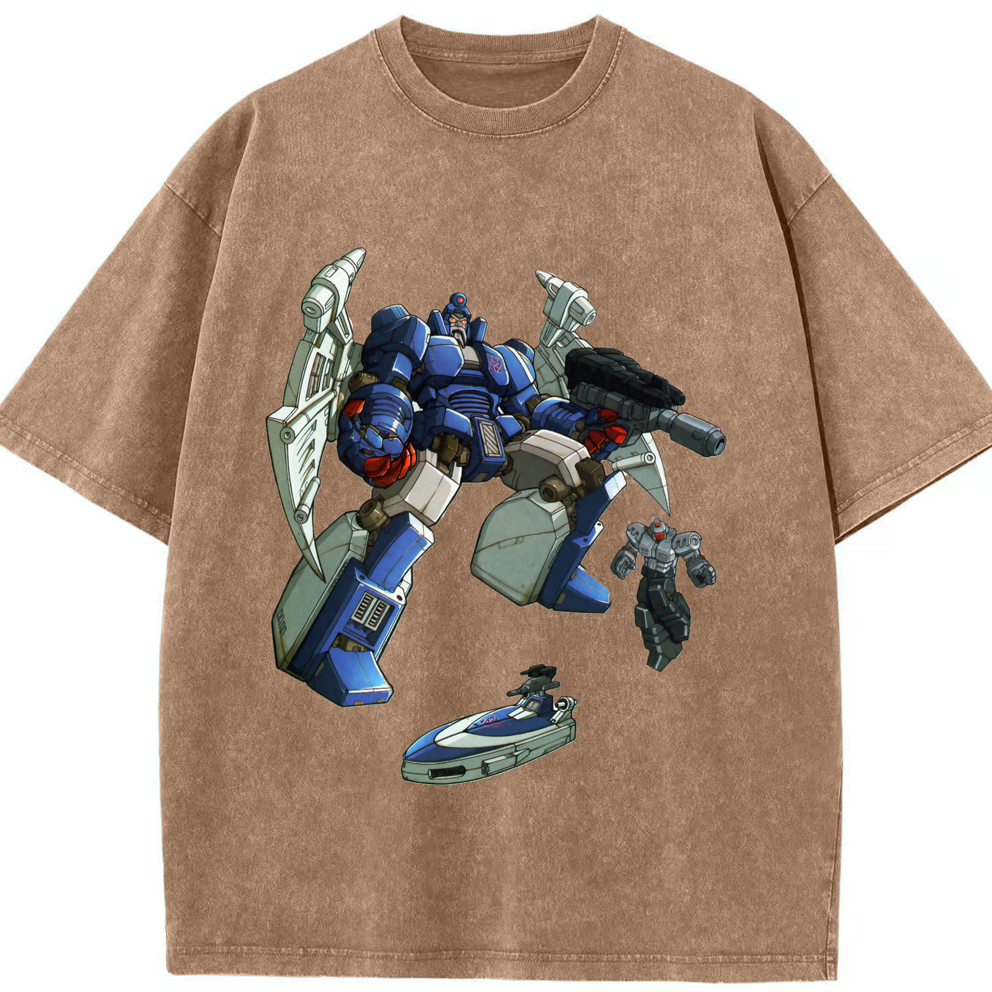（画像用）  綿100% ヴィンテージ風 半袖Tシャツ（フロントプリント）