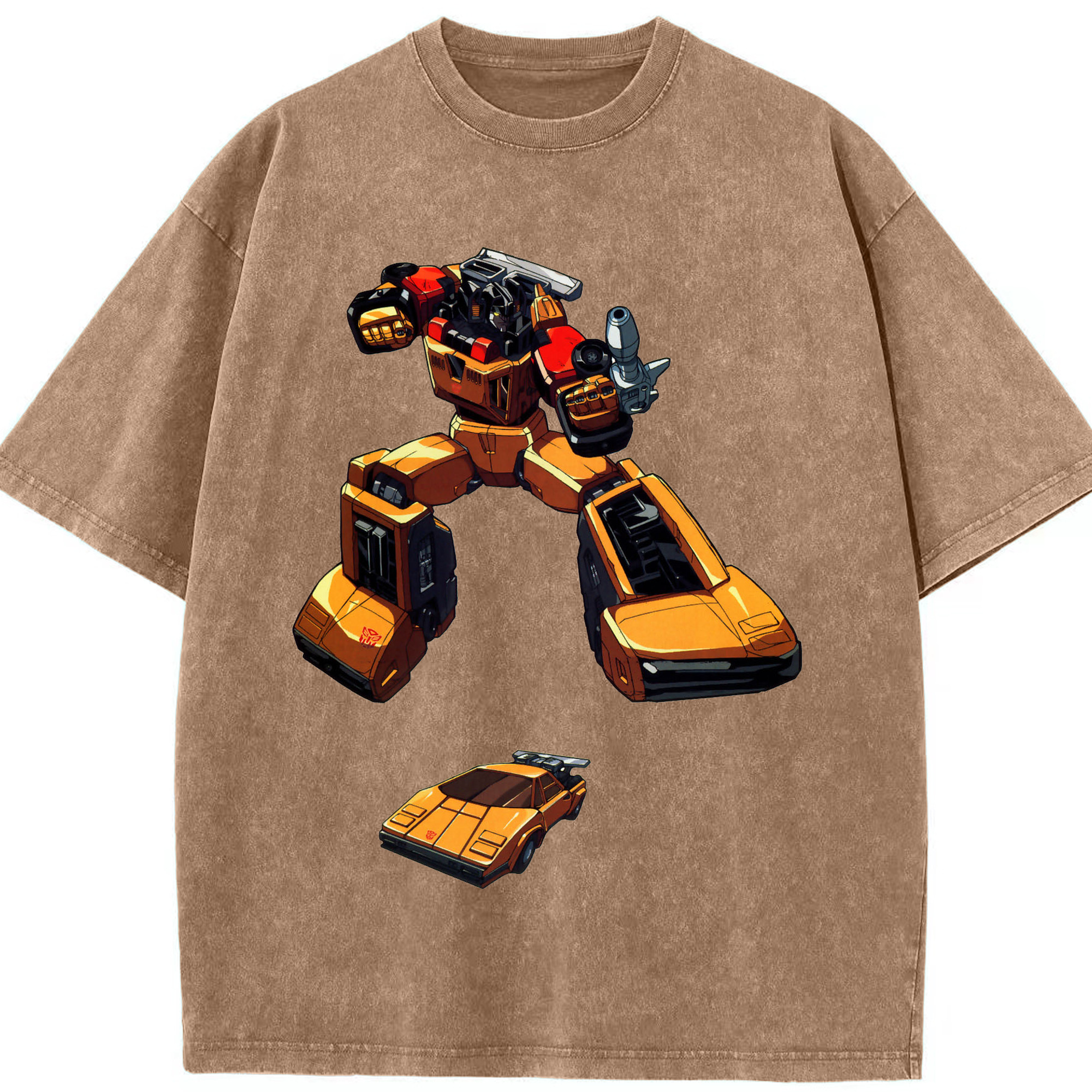 （画像用）  綿100% ヴィンテージ風 半袖Tシャツ（フロントプリント）