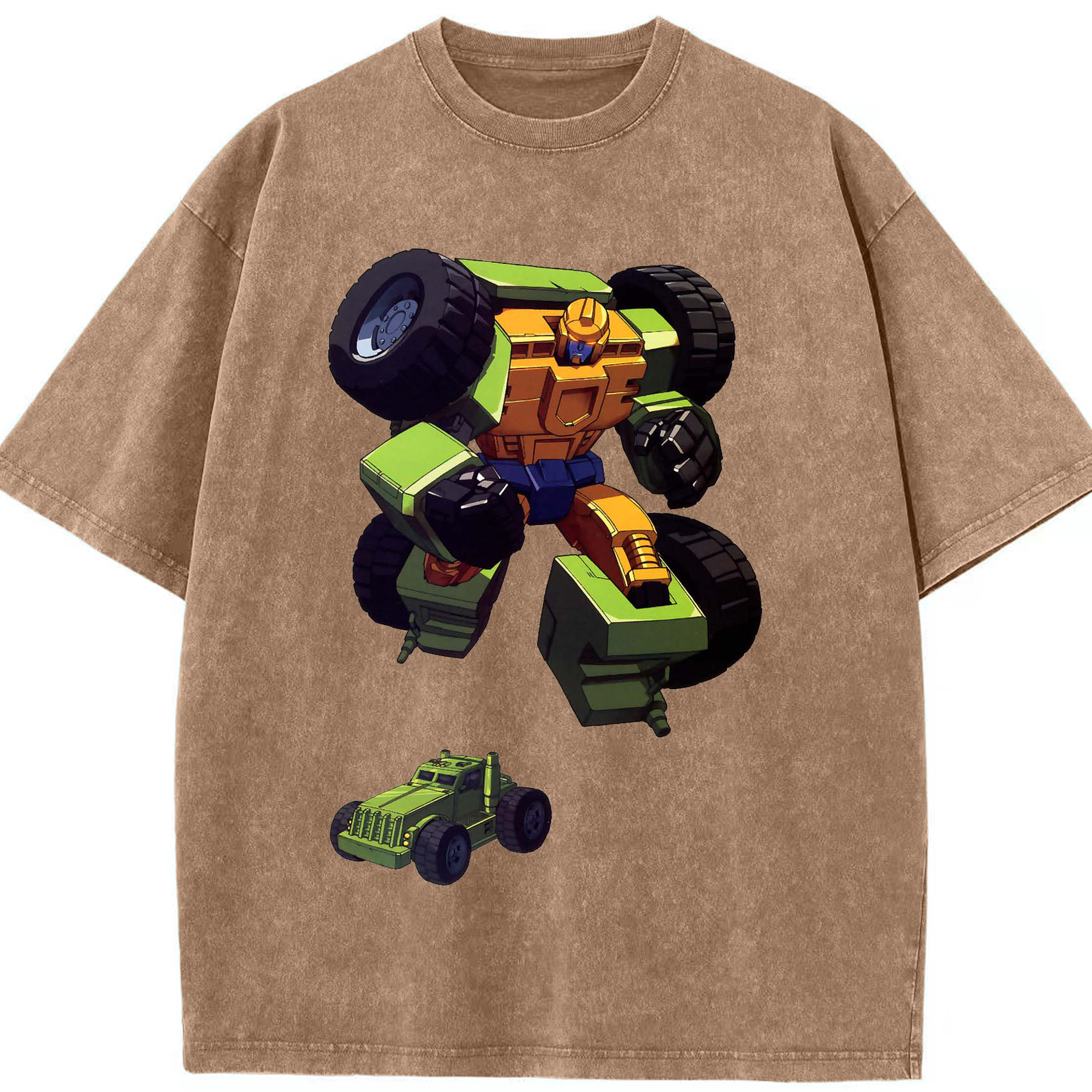 （画像用）  綿100% ヴィンテージ風 半袖Tシャツ（フロントプリント）