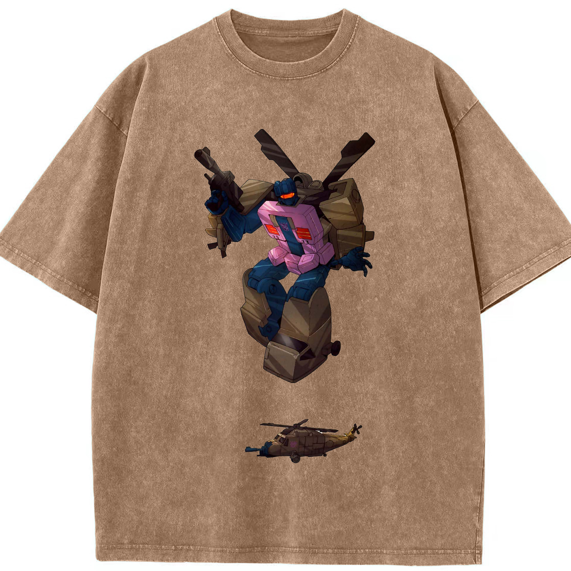 （画像用）  綿100% ヴィンテージ風 半袖Tシャツ（フロントプリント）