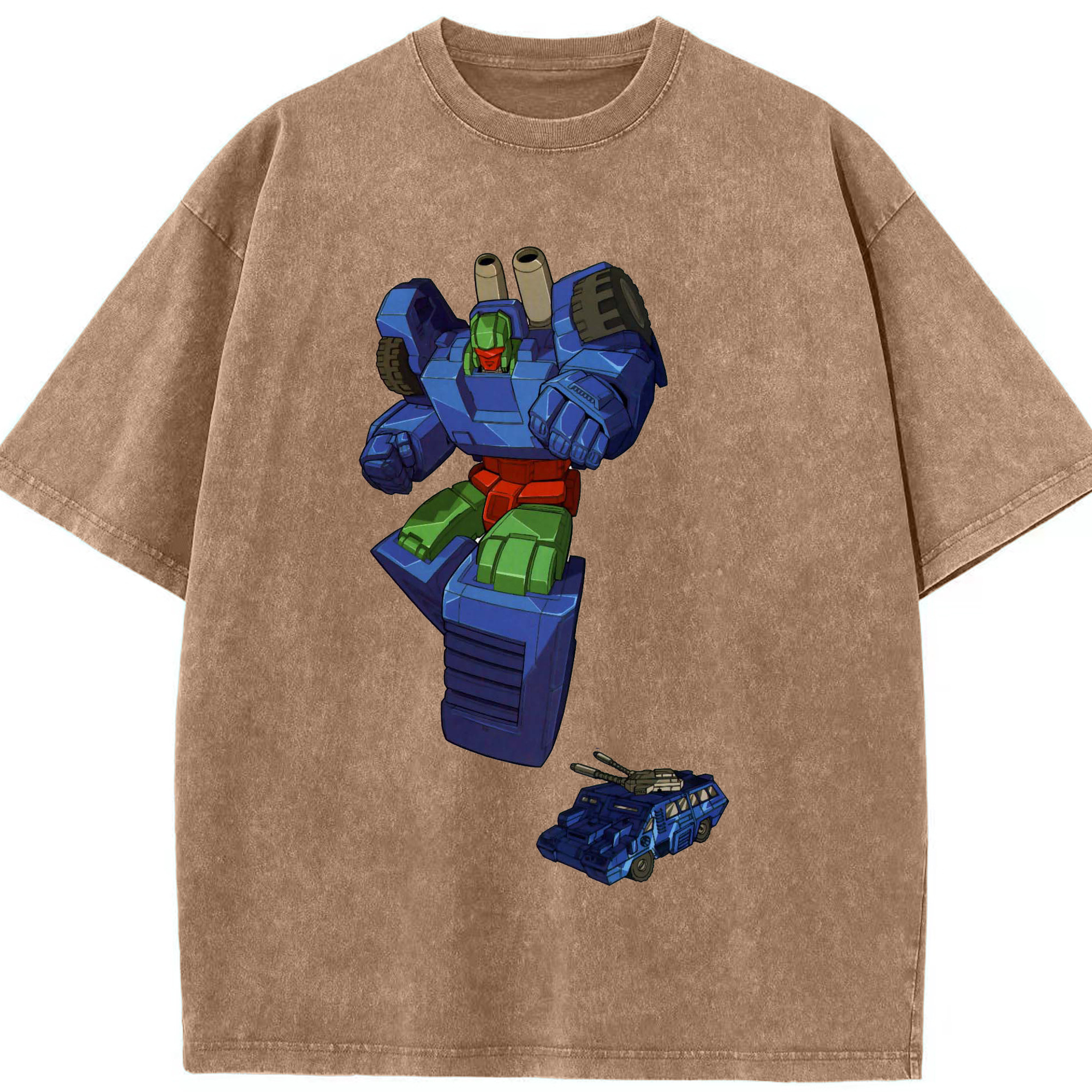 （画像用）  綿100% ヴィンテージ風 半袖Tシャツ（フロントプリント）