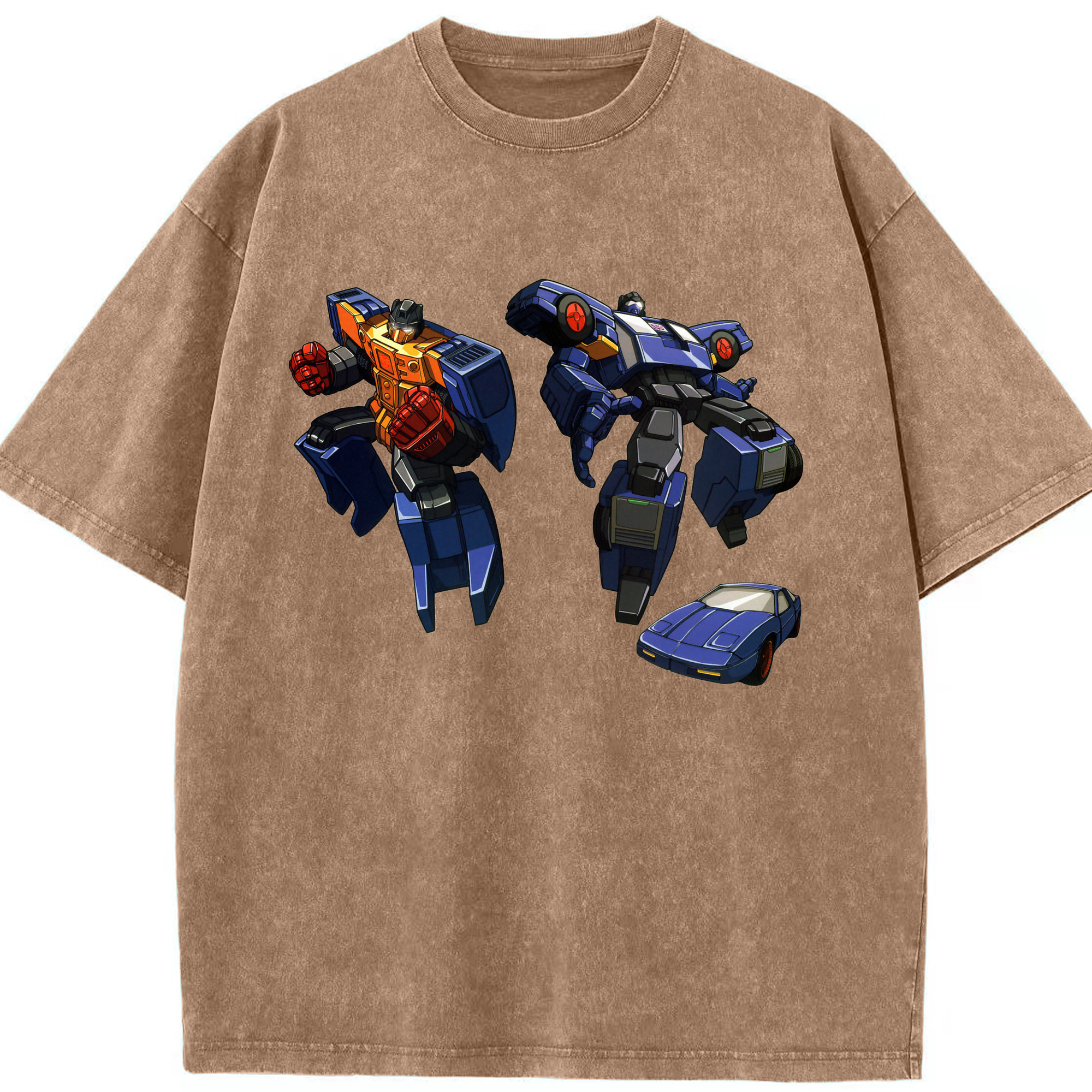 （画像用）  綿100% ヴィンテージ風 半袖Tシャツ（フロントプリント）