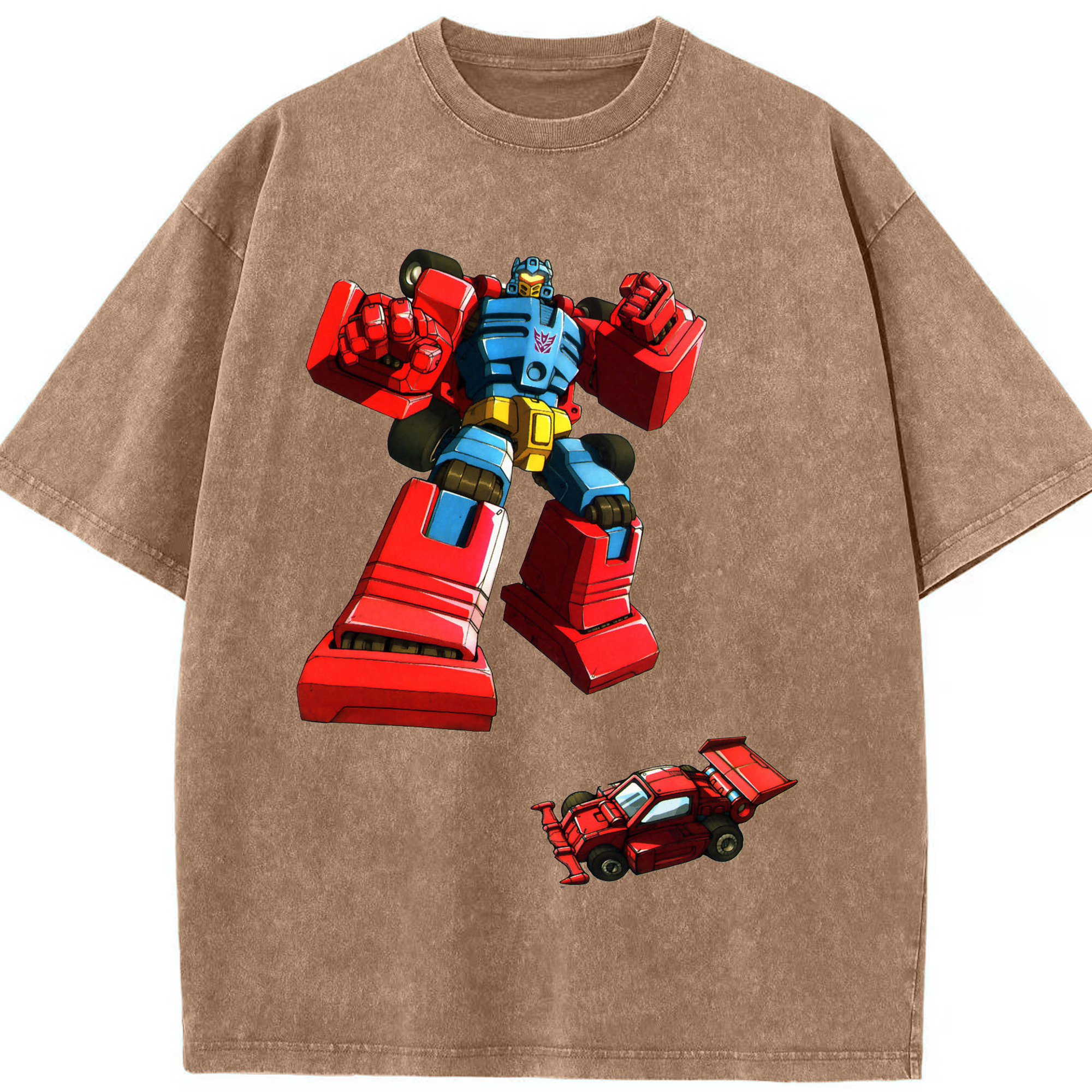 （画像用）  綿100% ヴィンテージ風 半袖Tシャツ（フロントプリント）