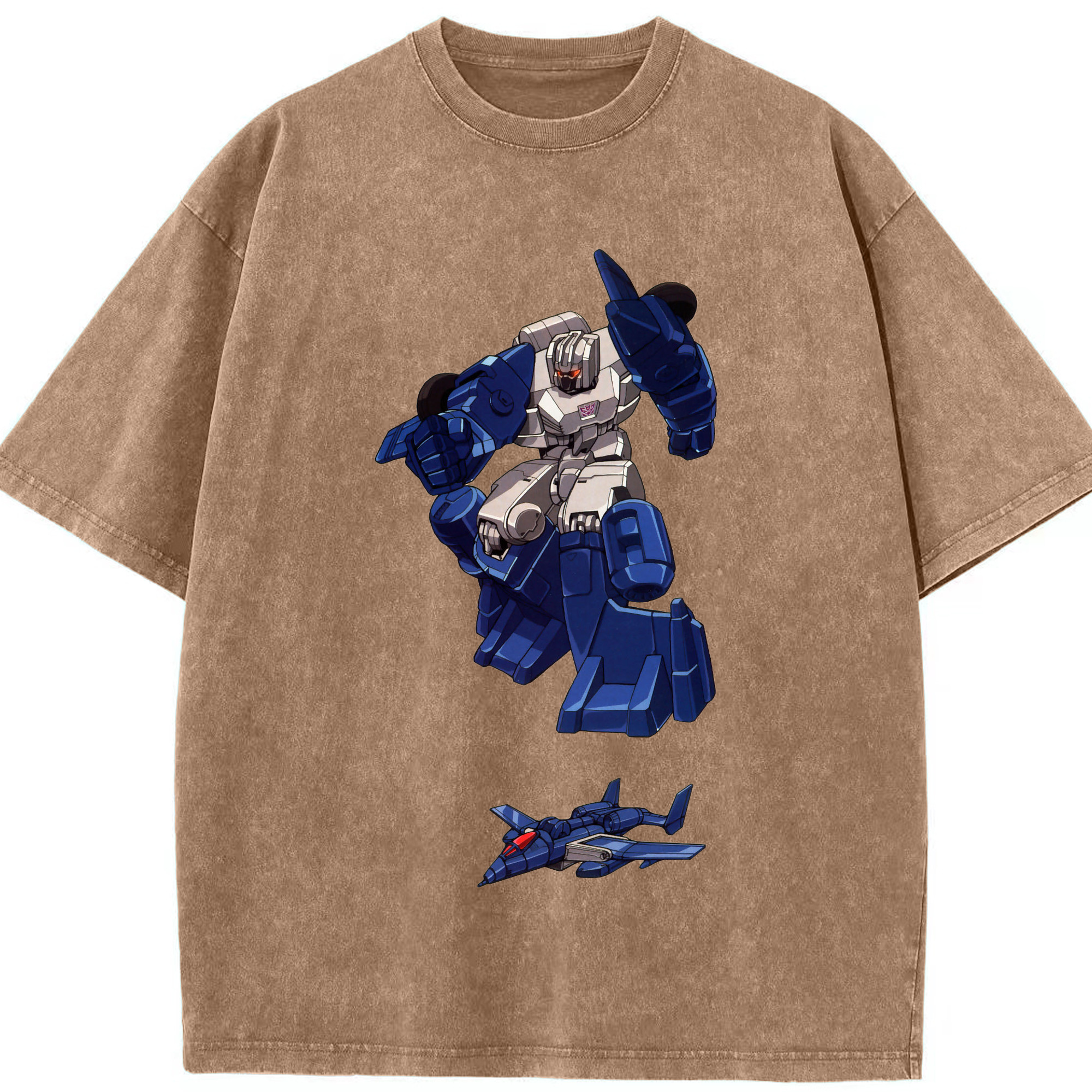 （画像用）  綿100% ヴィンテージ風 半袖Tシャツ（フロントプリント）