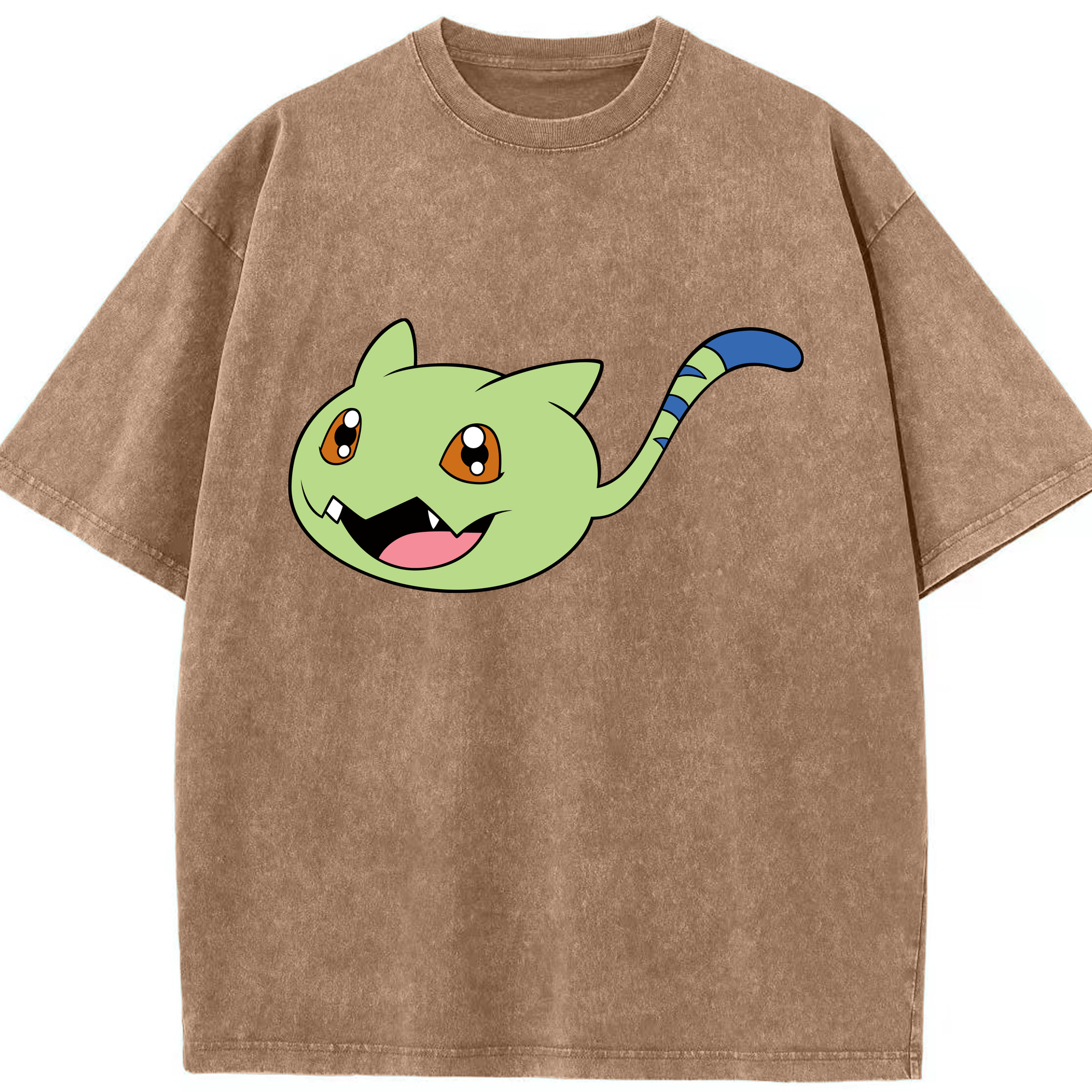 （画像用）  綿100% ヴィンテージ風 半袖Tシャツ（フロントプリント）
