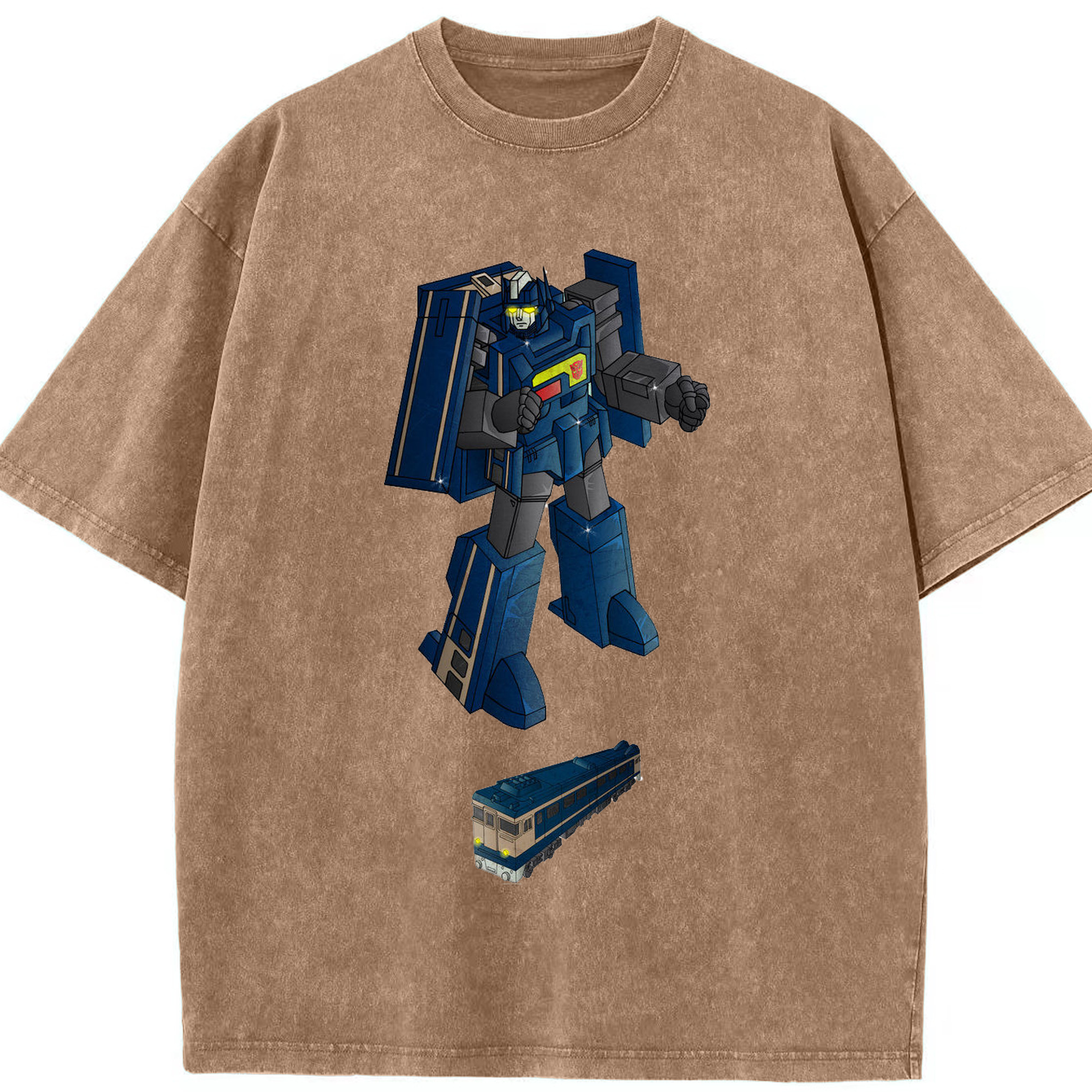 （画像用）  綿100% ヴィンテージ風 半袖Tシャツ（フロントプリント）