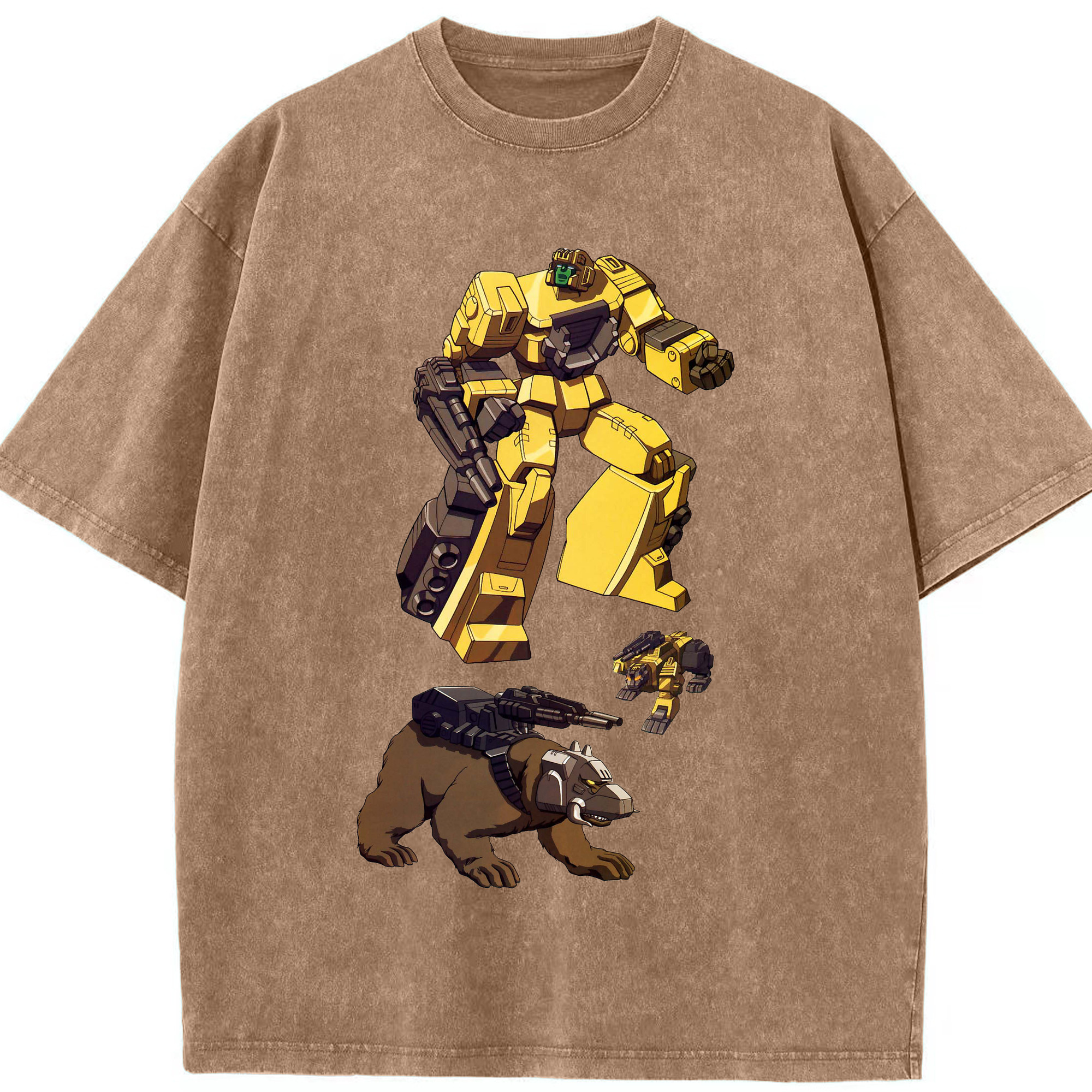 （画像用）  綿100% ヴィンテージ風 半袖Tシャツ（フロントプリント）