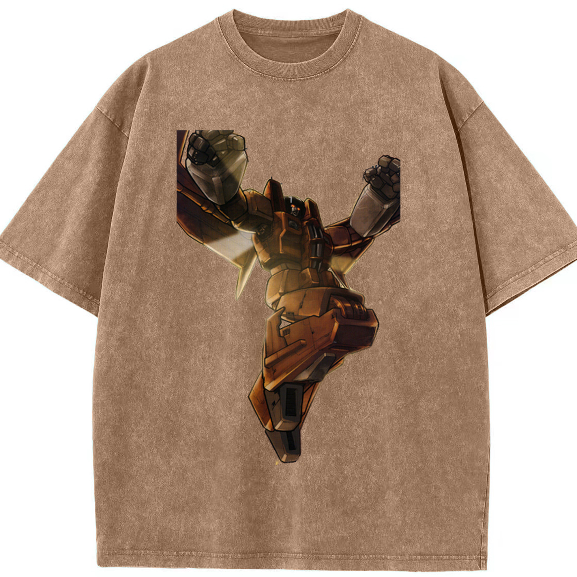（画像用）  綿100% ヴィンテージ風 半袖Tシャツ（フロントプリント）