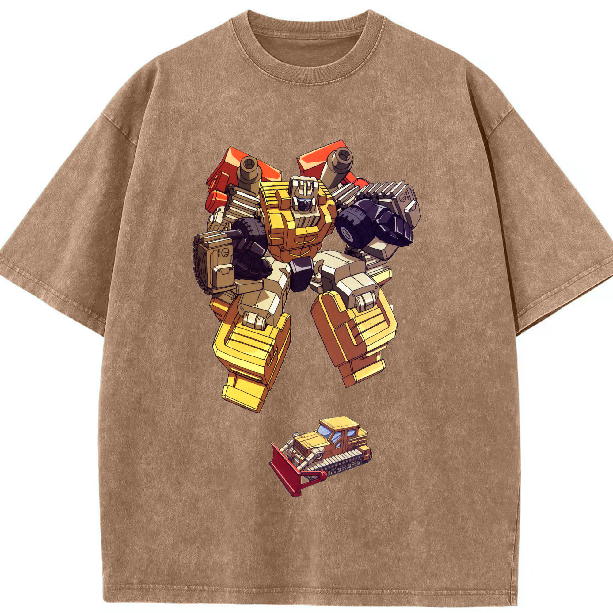 （画像用）  綿100% ヴィンテージ風 半袖Tシャツ（フロントプリント）