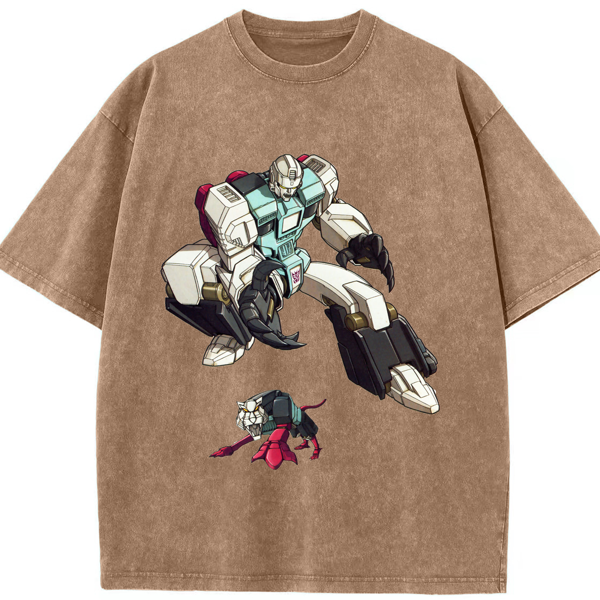 （画像用）  綿100% ヴィンテージ風 半袖Tシャツ（フロントプリント）
