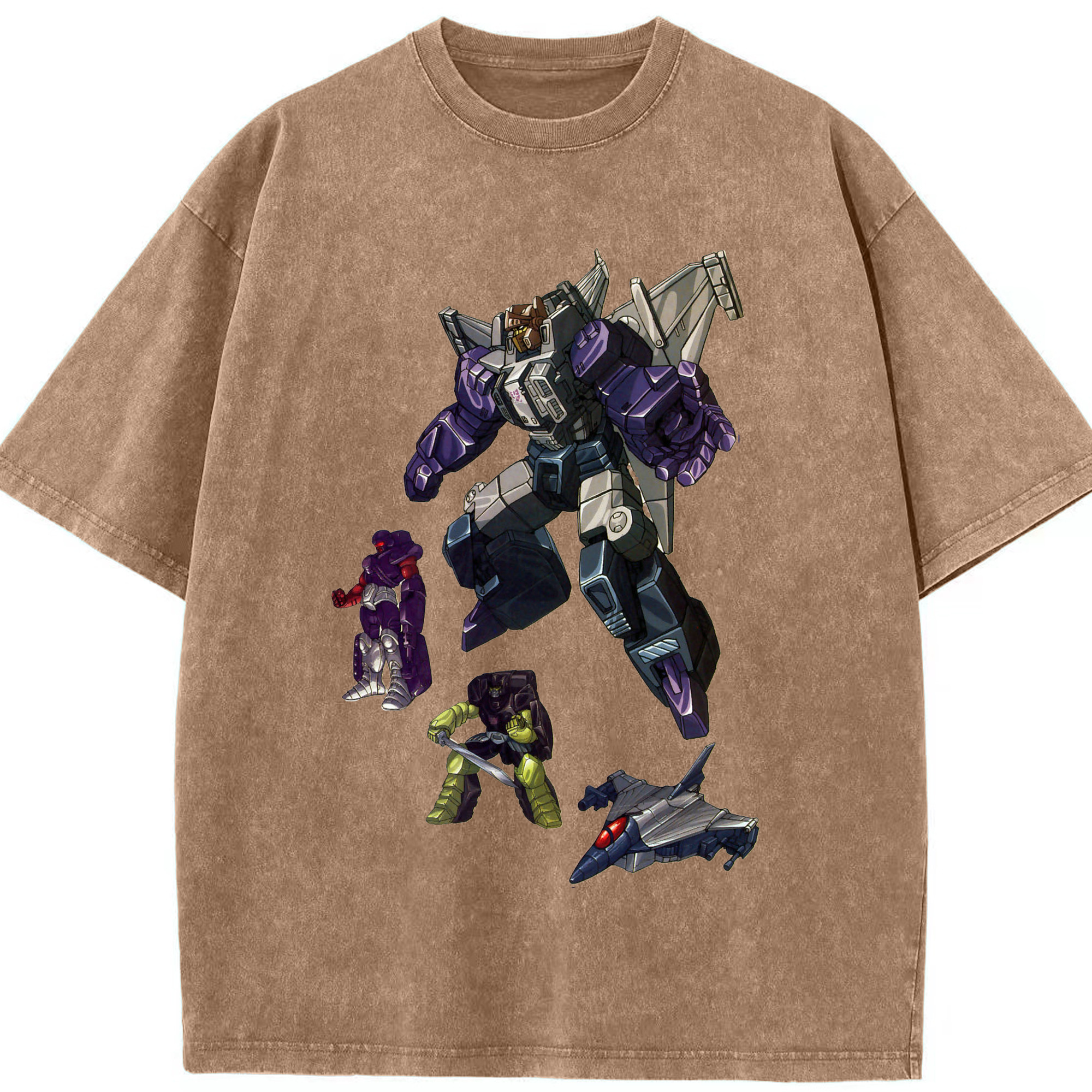 （画像用）  綿100% ヴィンテージ風 半袖Tシャツ（フロントプリント）