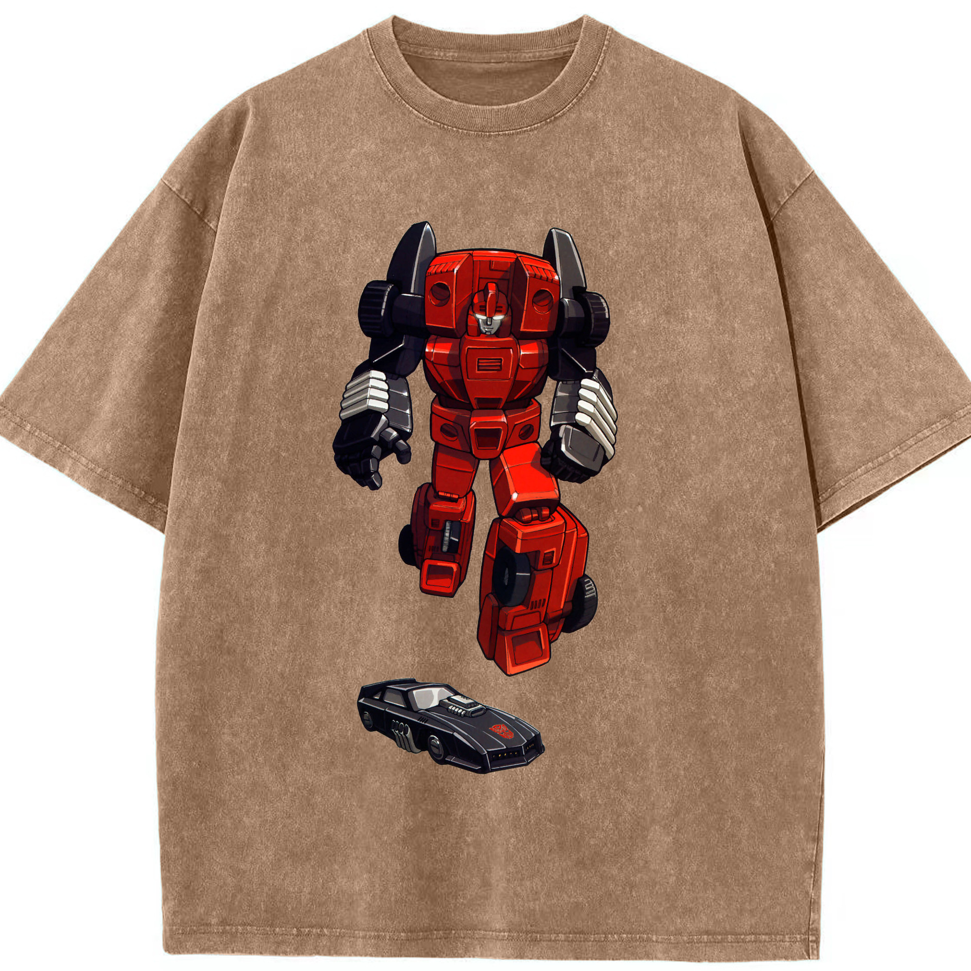 （画像用）  綿100% ヴィンテージ風 半袖Tシャツ（フロントプリント）