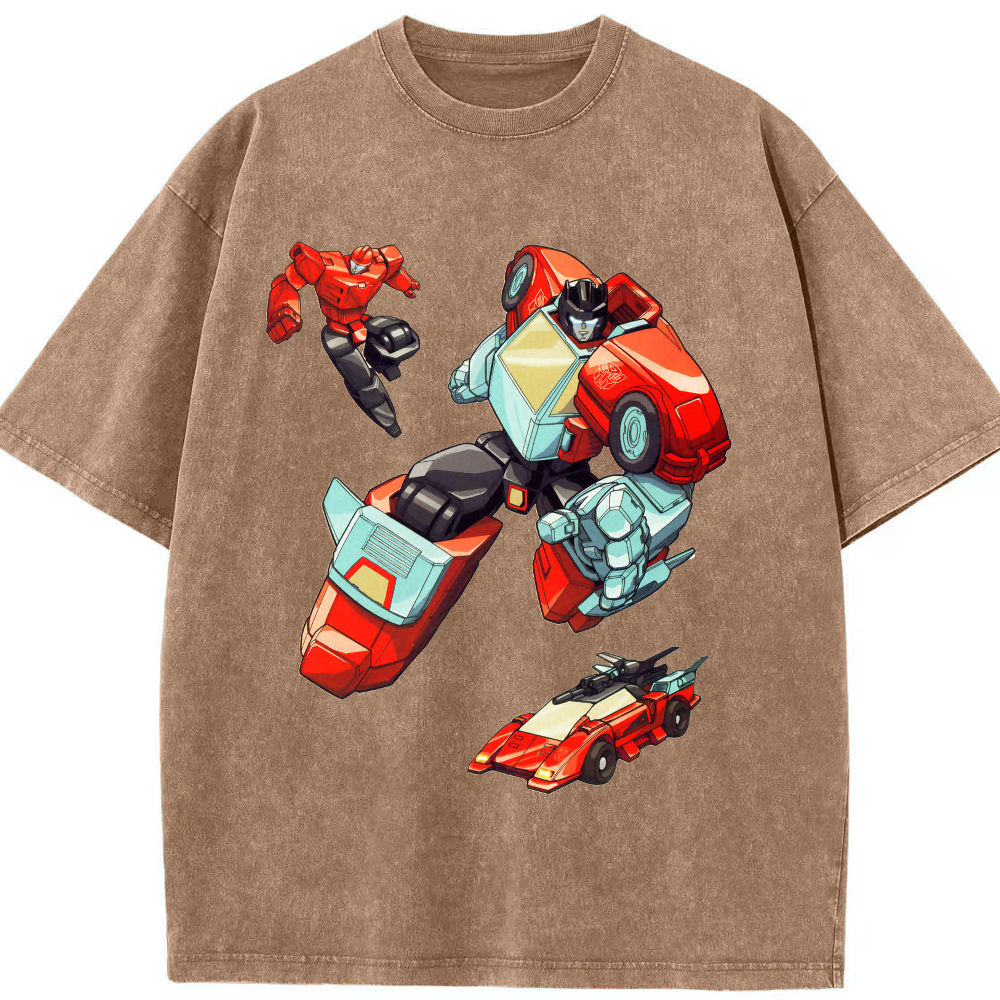 （画像用）  綿100% ヴィンテージ風 半袖Tシャツ（フロントプリント）