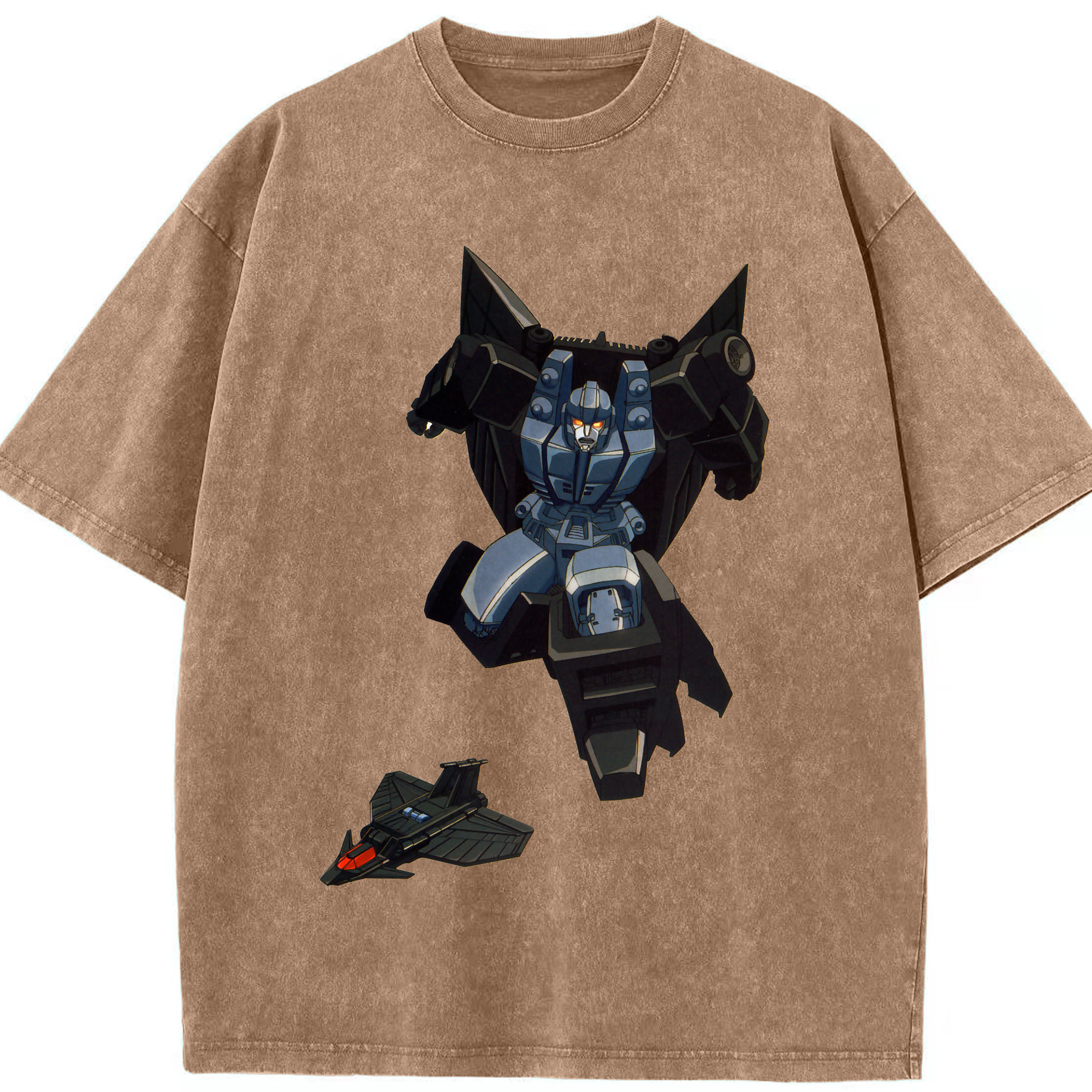 （画像用）  綿100% ヴィンテージ風 半袖Tシャツ（フロントプリント）
