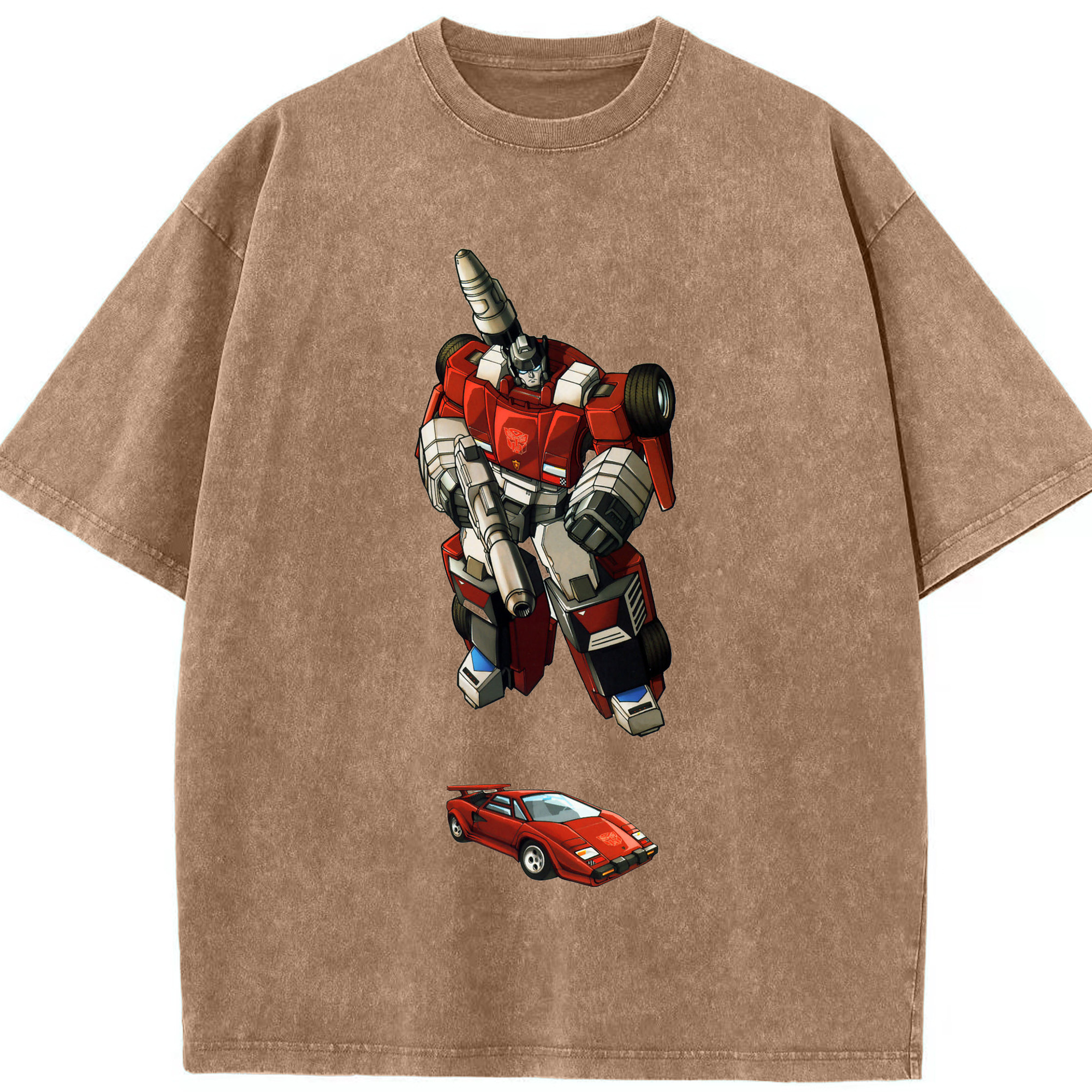 （画像用）  綿100% ヴィンテージ風 半袖Tシャツ（フロントプリント）