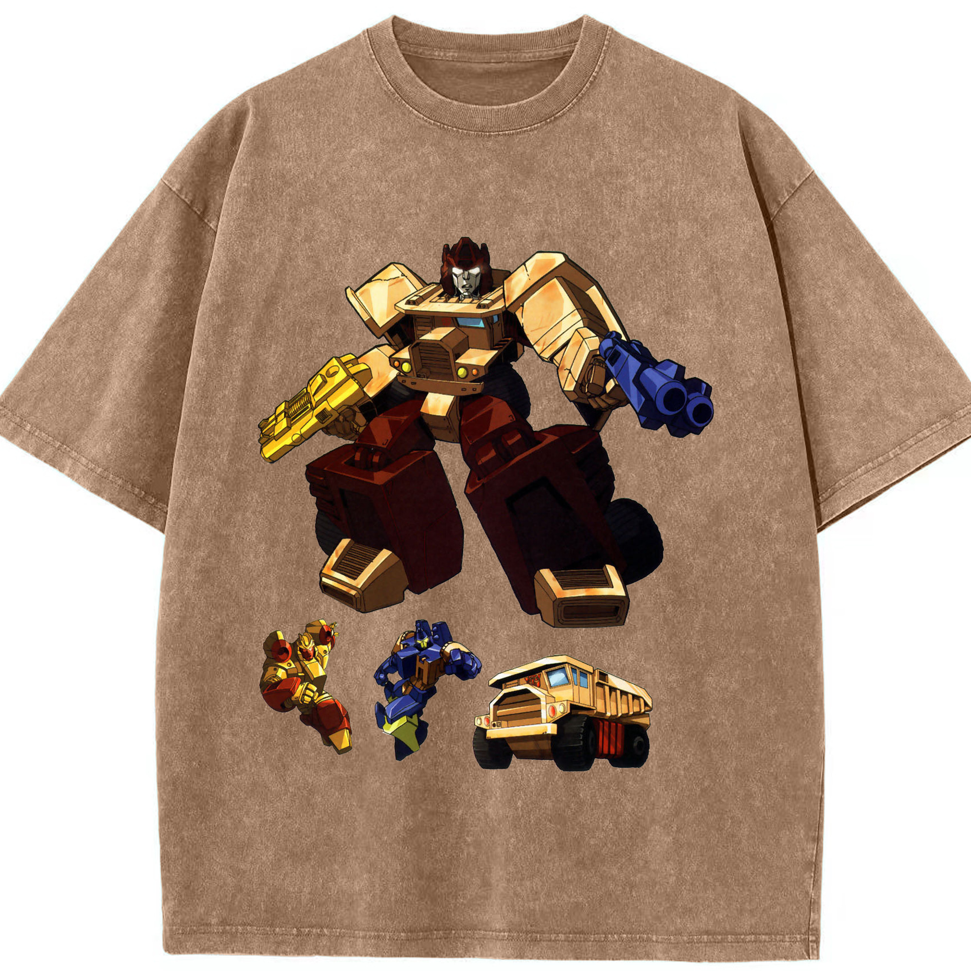 （画像用）  綿100% ヴィンテージ風 半袖Tシャツ（フロントプリント）