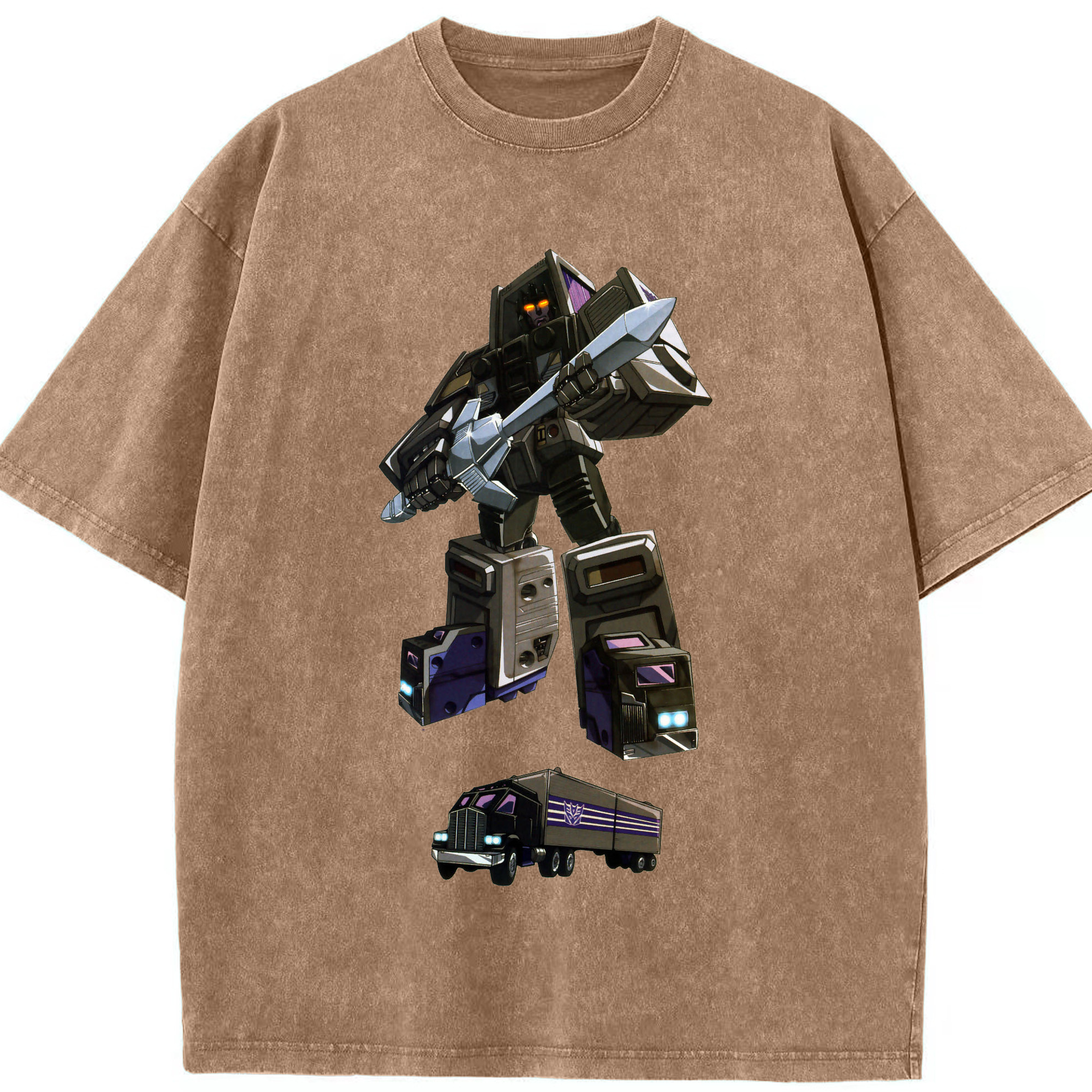 （画像用）  綿100% ヴィンテージ風 半袖Tシャツ（フロントプリント）