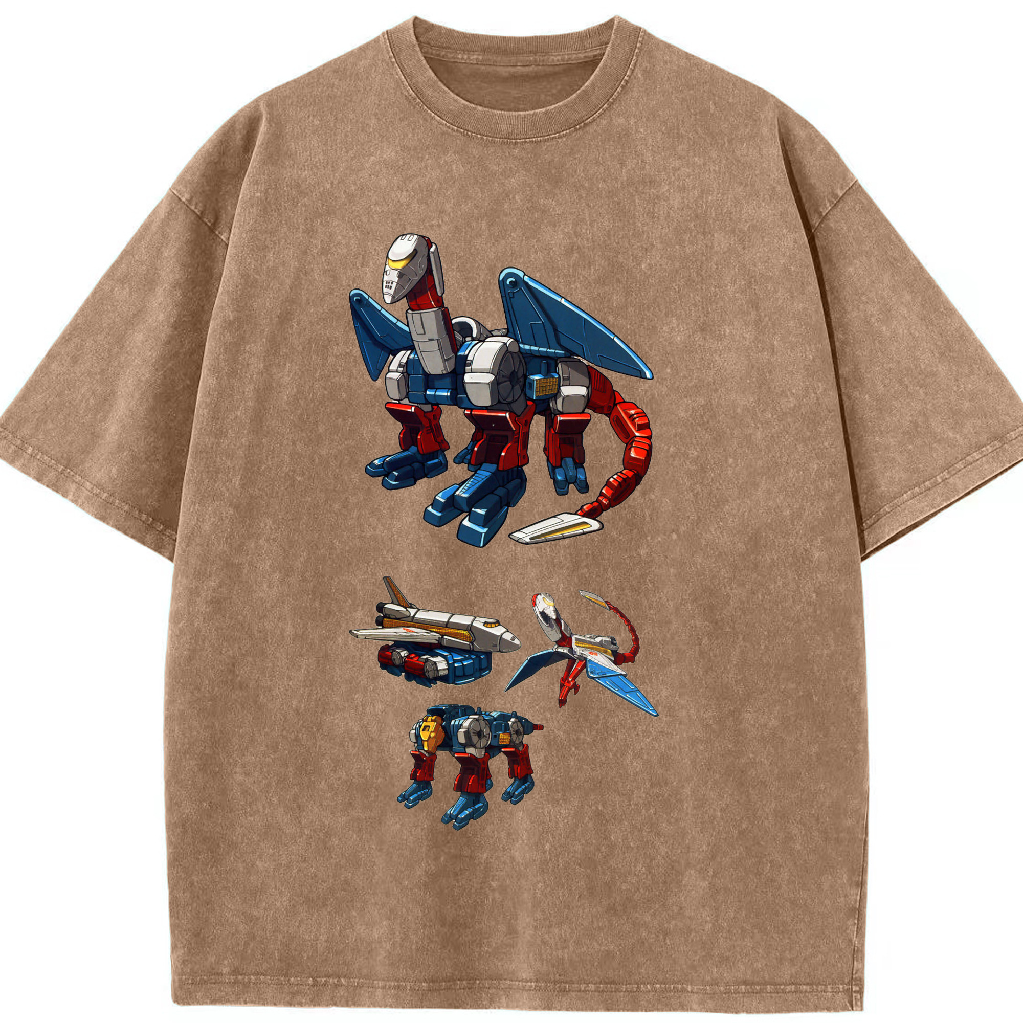（画像用）  綿100% ヴィンテージ風 半袖Tシャツ（フロントプリント）