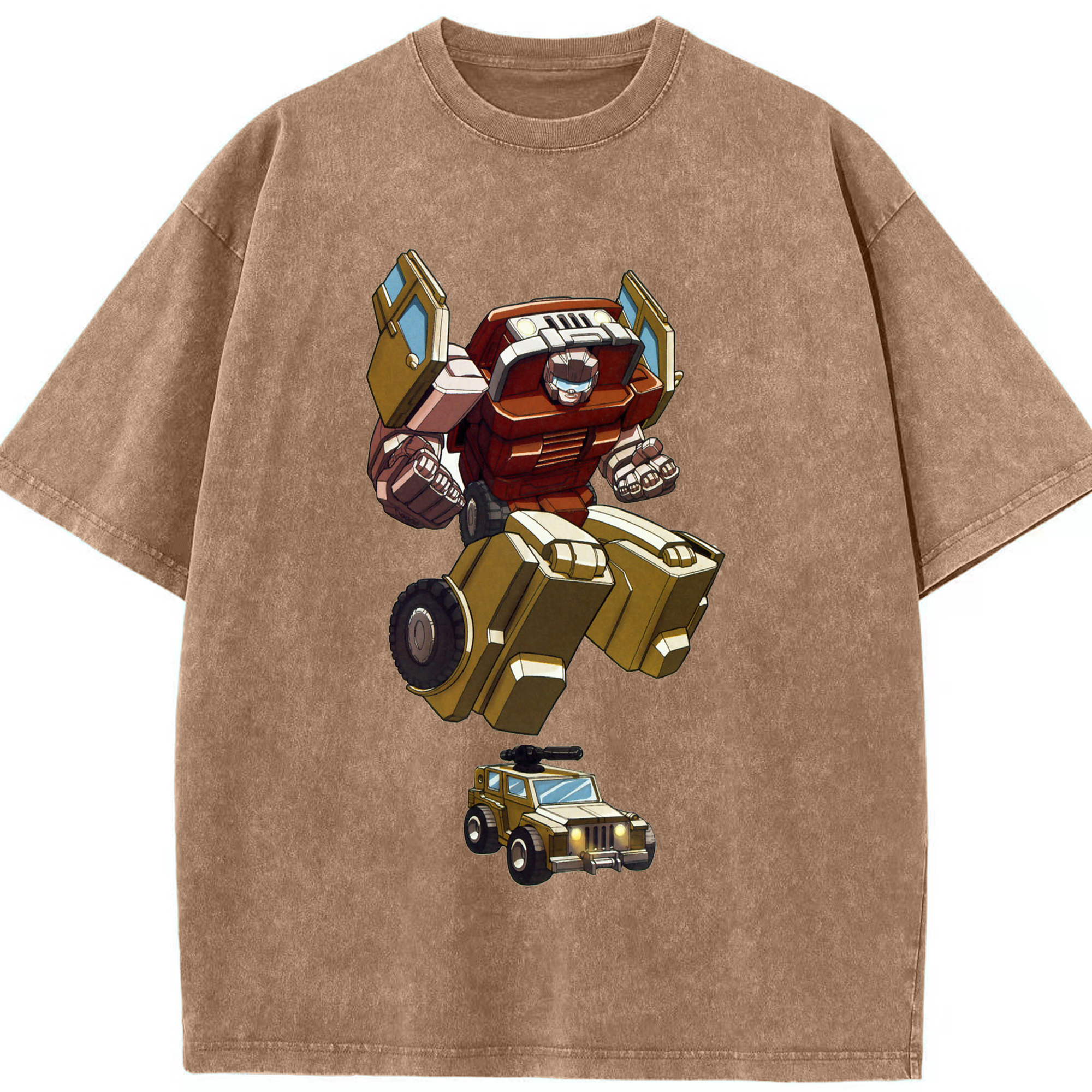 （画像用）  綿100% ヴィンテージ風 半袖Tシャツ（フロントプリント）