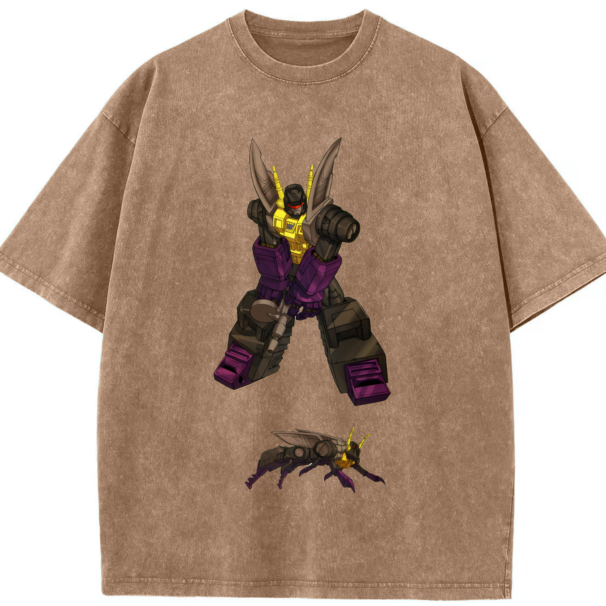 （画像用）  綿100% ヴィンテージ風 半袖Tシャツ（フロントプリント）