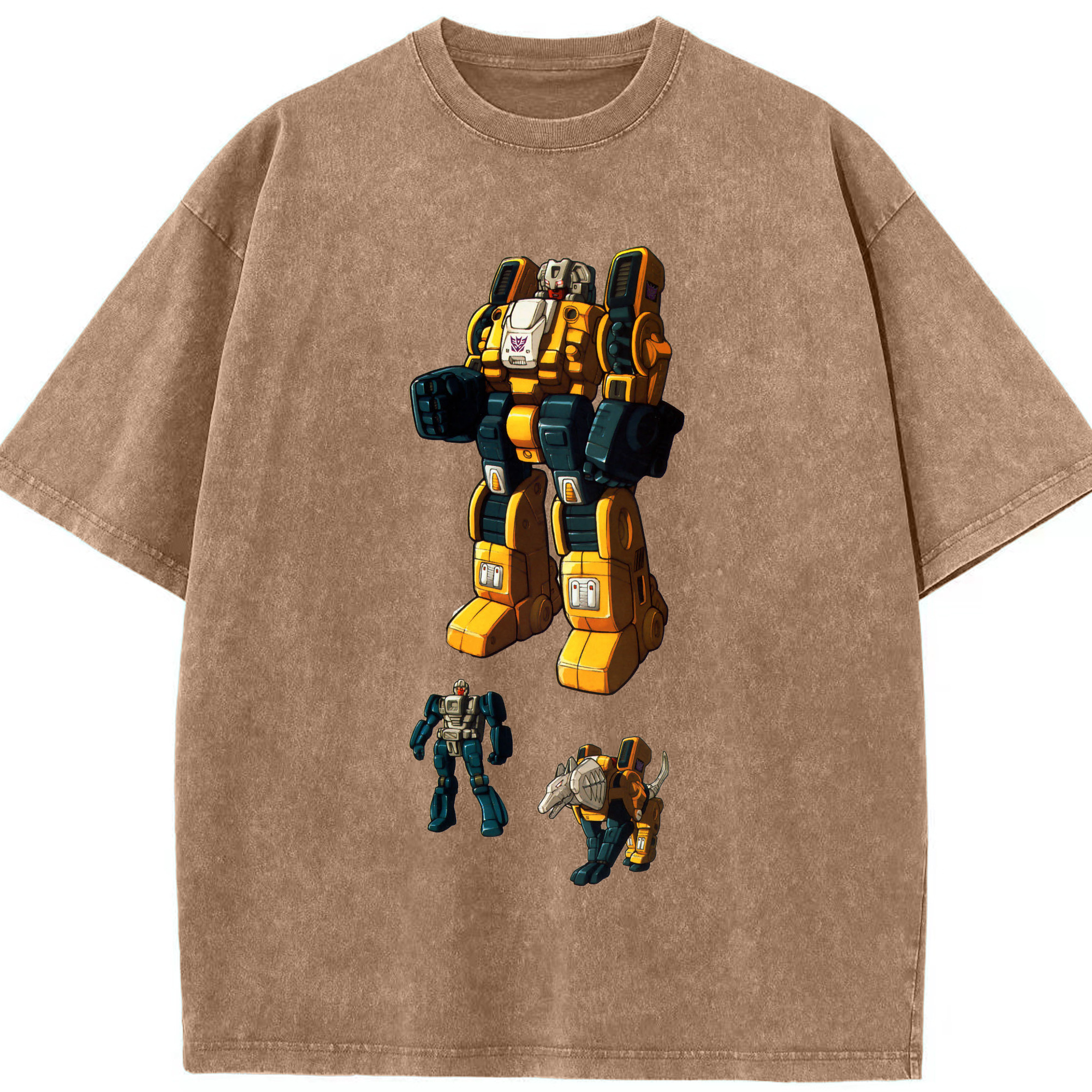 （画像用）  綿100% ヴィンテージ風 半袖Tシャツ（フロントプリント）