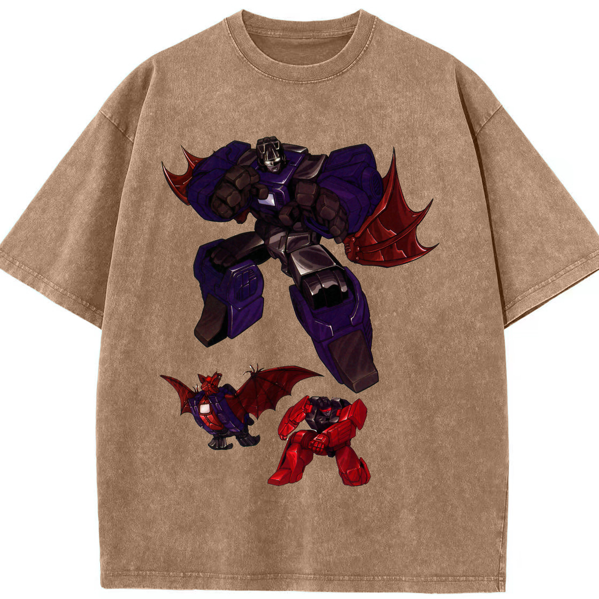 （画像用）  綿100% ヴィンテージ風 半袖Tシャツ（フロントプリント）