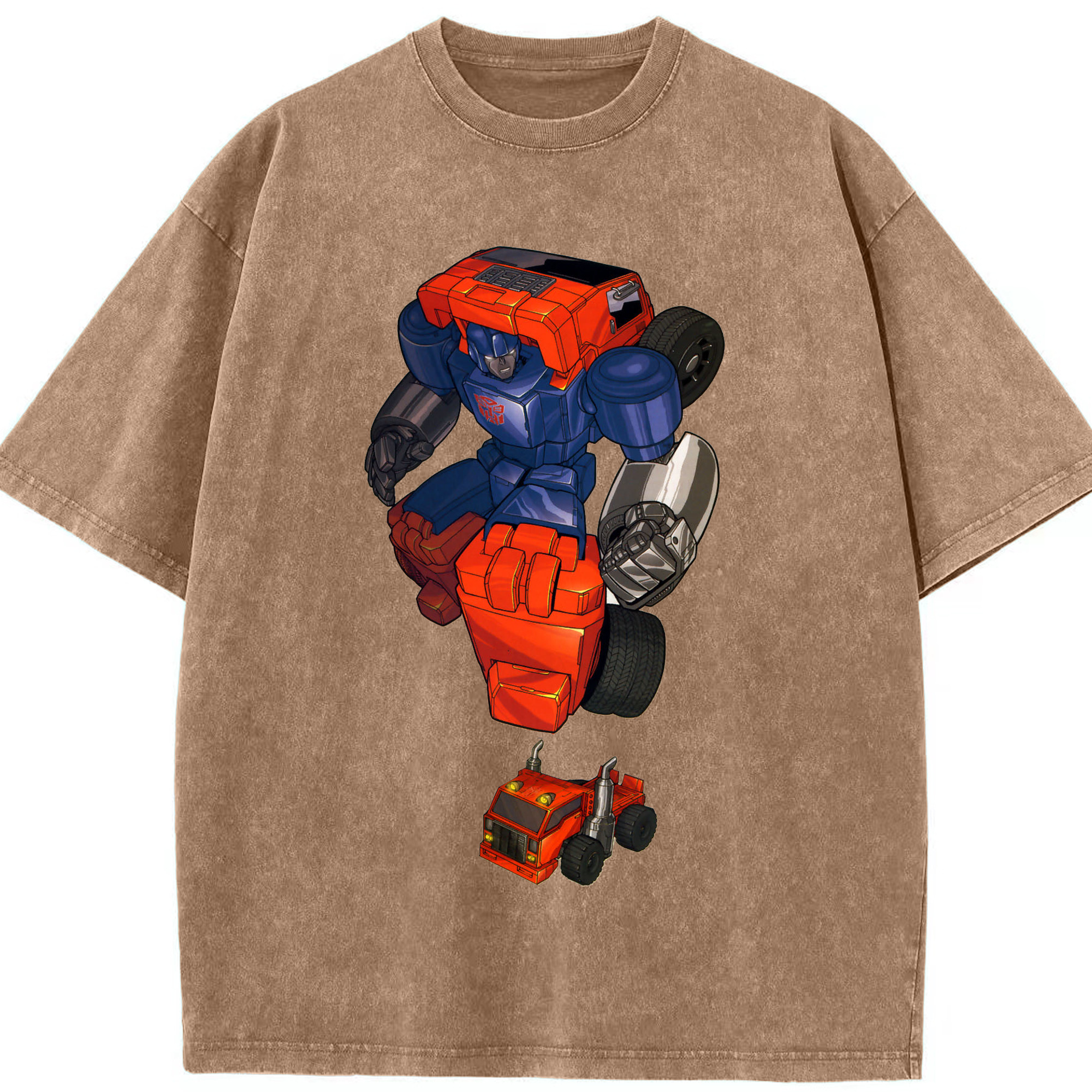 （画像用）  綿100% ヴィンテージ風 半袖Tシャツ（フロントプリント）