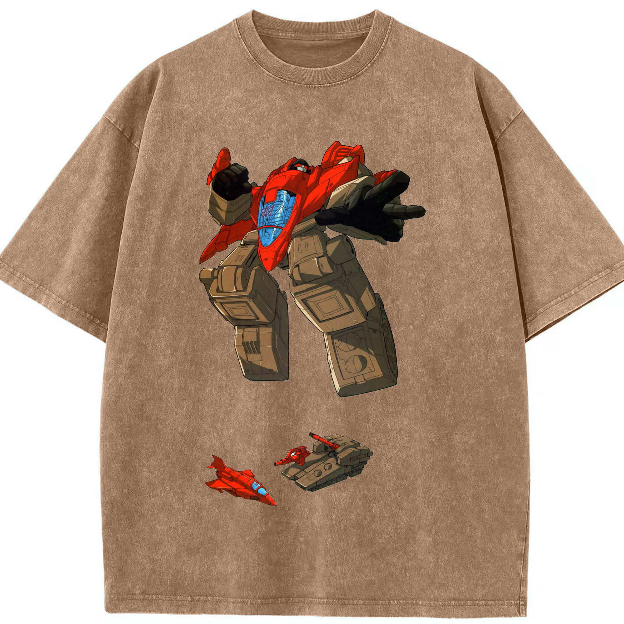 （画像用）  綿100% ヴィンテージ風 半袖Tシャツ（フロントプリント）