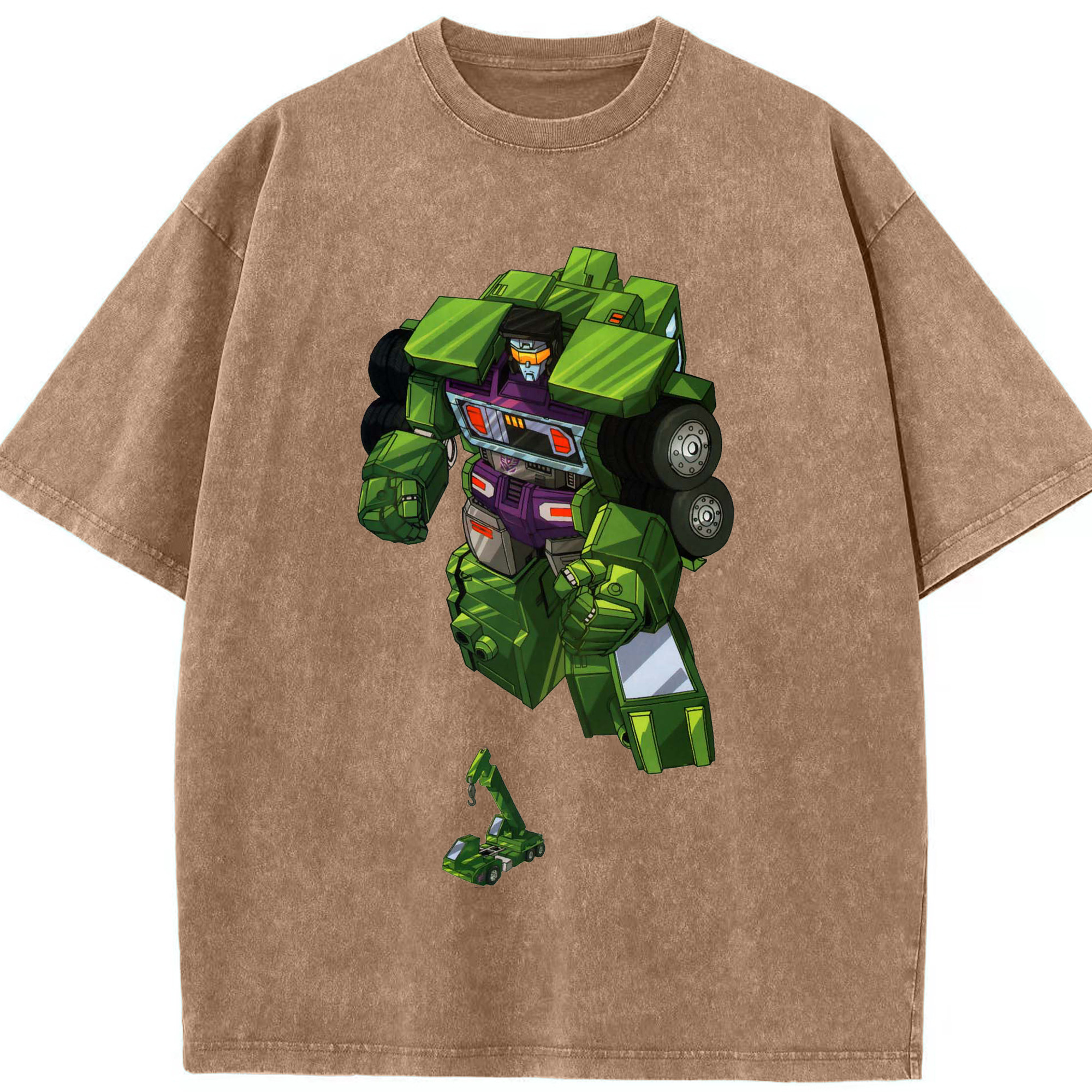 （画像用）  綿100% ヴィンテージ風 半袖Tシャツ（フロントプリント）
