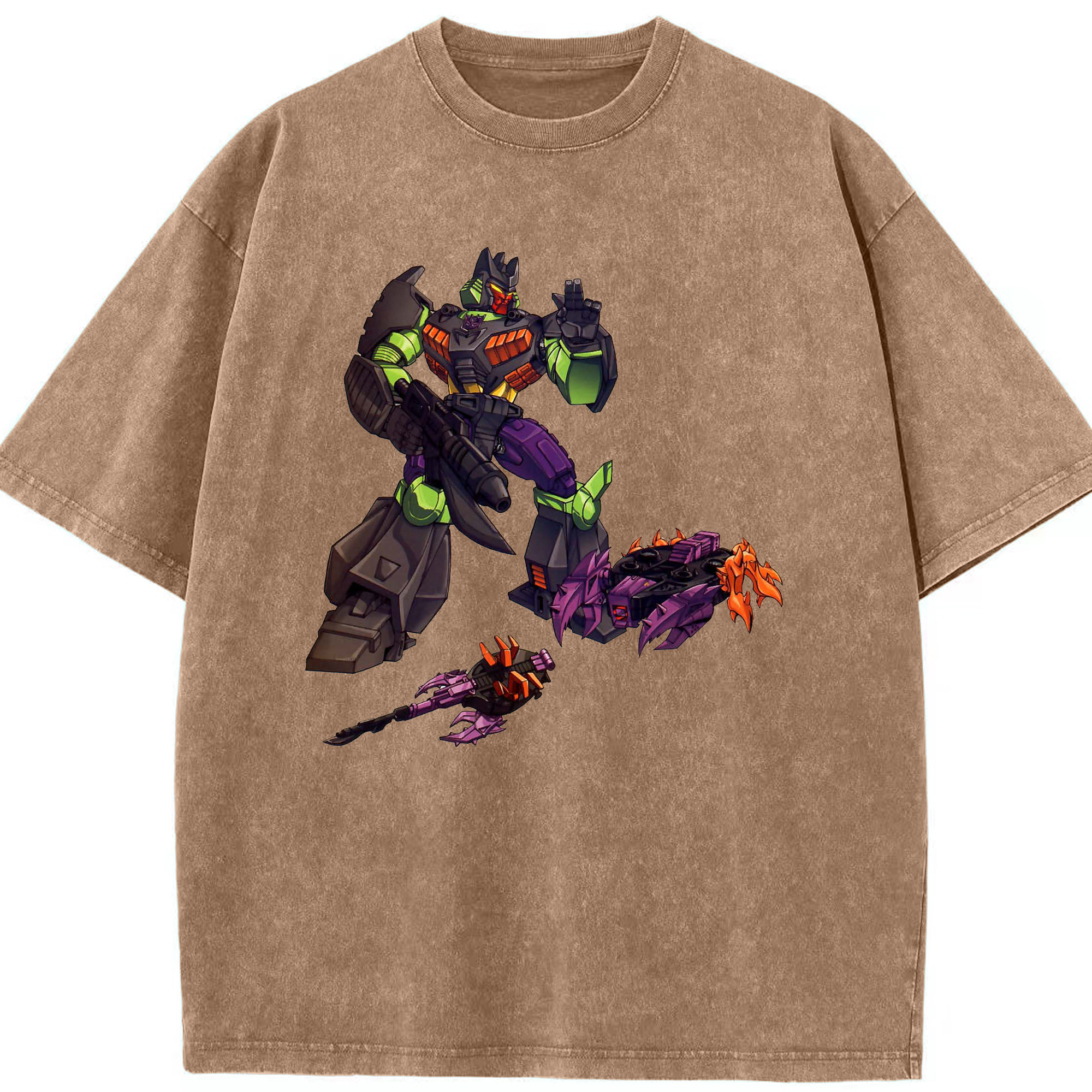（画像用）  綿100% ヴィンテージ風 半袖Tシャツ（フロントプリント）