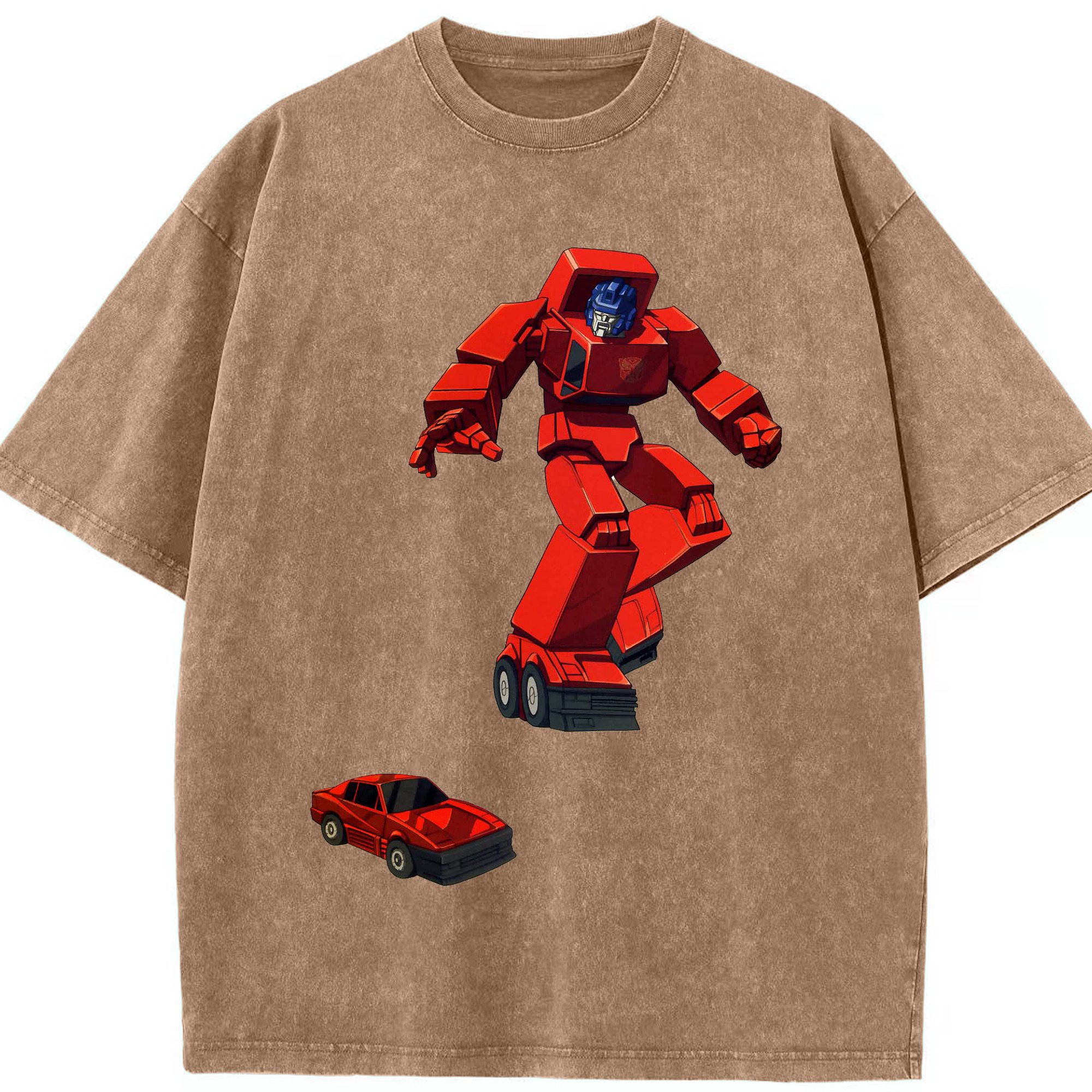 （画像用）  綿100% ヴィンテージ風 半袖Tシャツ（フロントプリント）