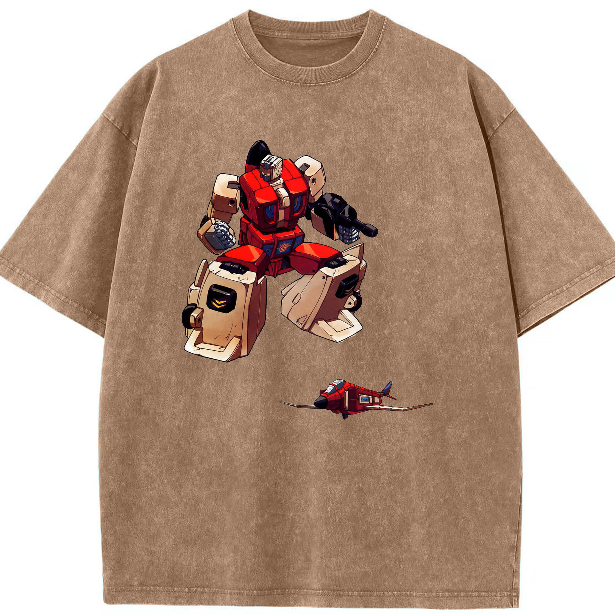 （画像用）  綿100% ヴィンテージ風 半袖Tシャツ（フロントプリント）