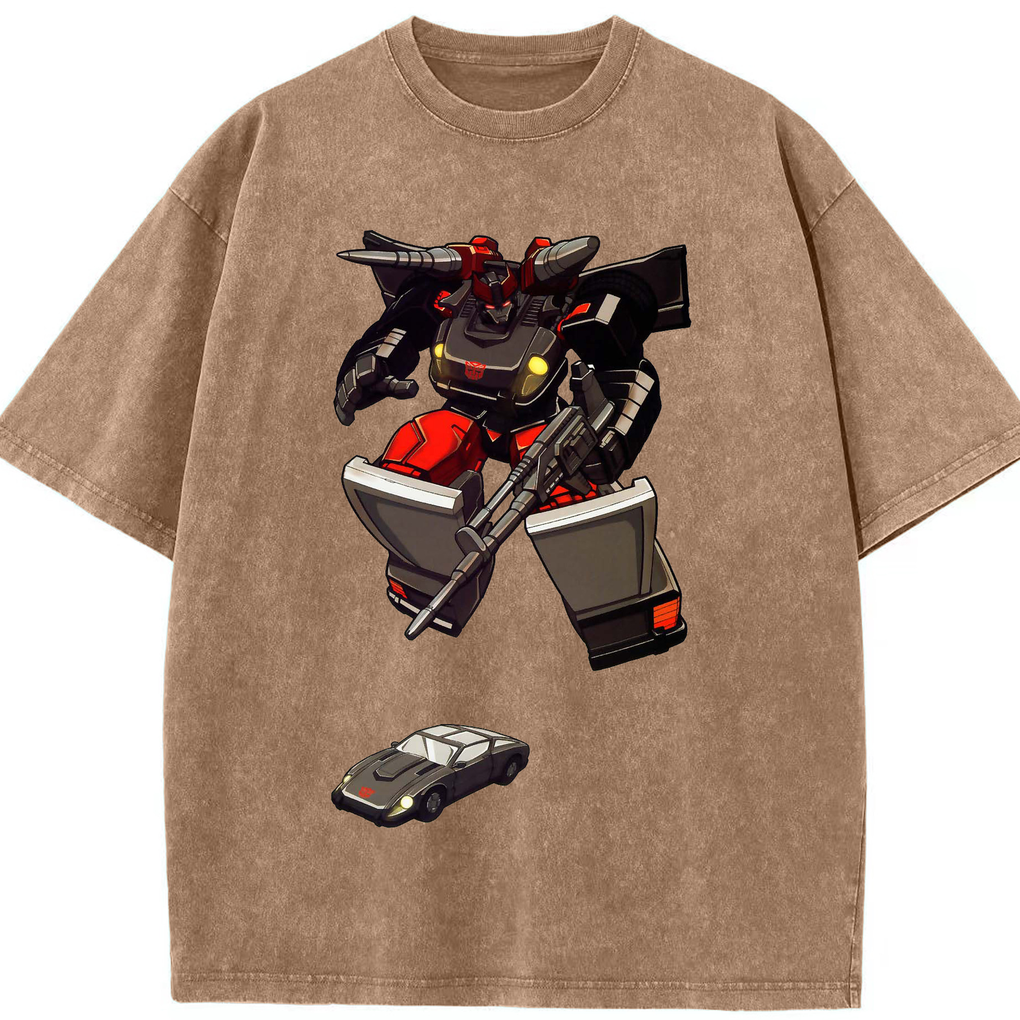 （画像用）  綿100% ヴィンテージ風 半袖Tシャツ（フロントプリント）