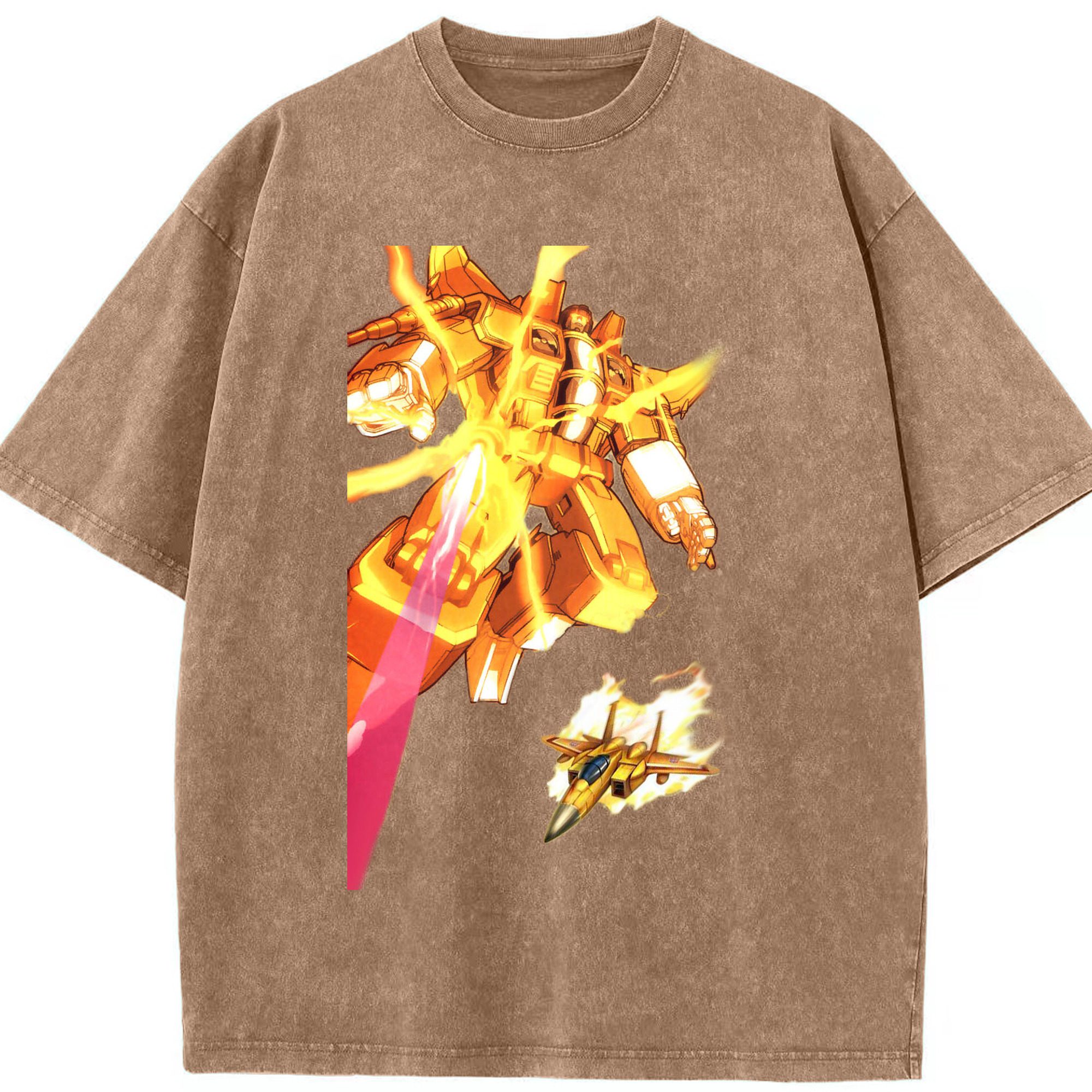 （画像用）  綿100% ヴィンテージ風 半袖Tシャツ（フロントプリント）