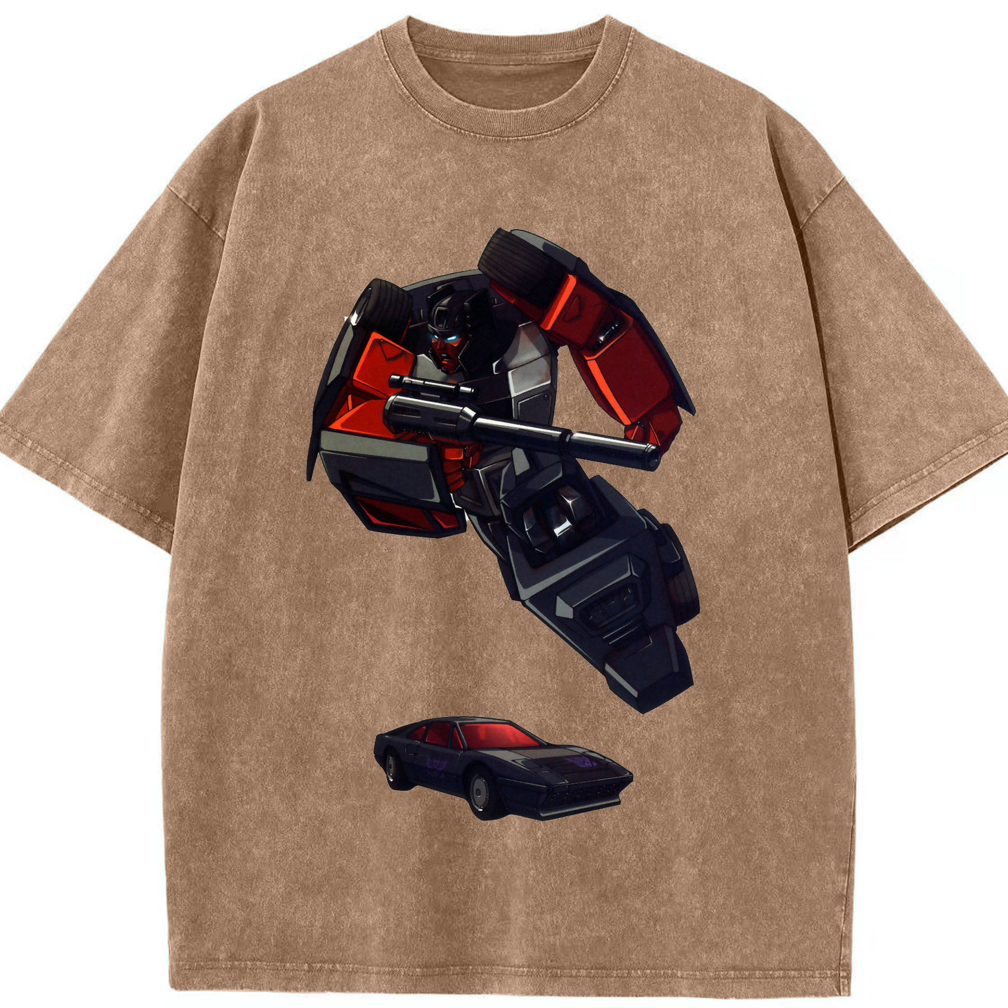 （画像用）  綿100% ヴィンテージ風 半袖Tシャツ（フロントプリント）