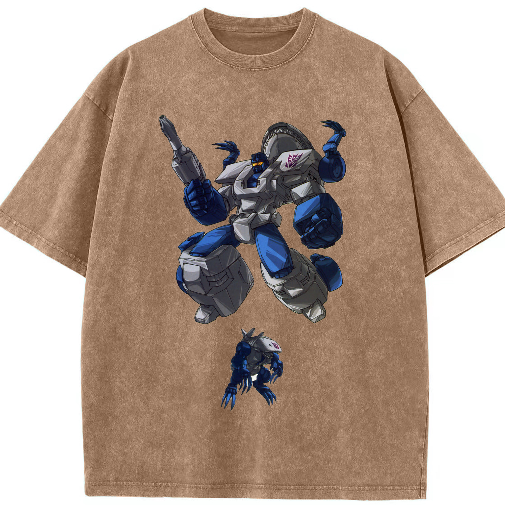 （画像用）  綿100% ヴィンテージ風 半袖Tシャツ（フロントプリント）