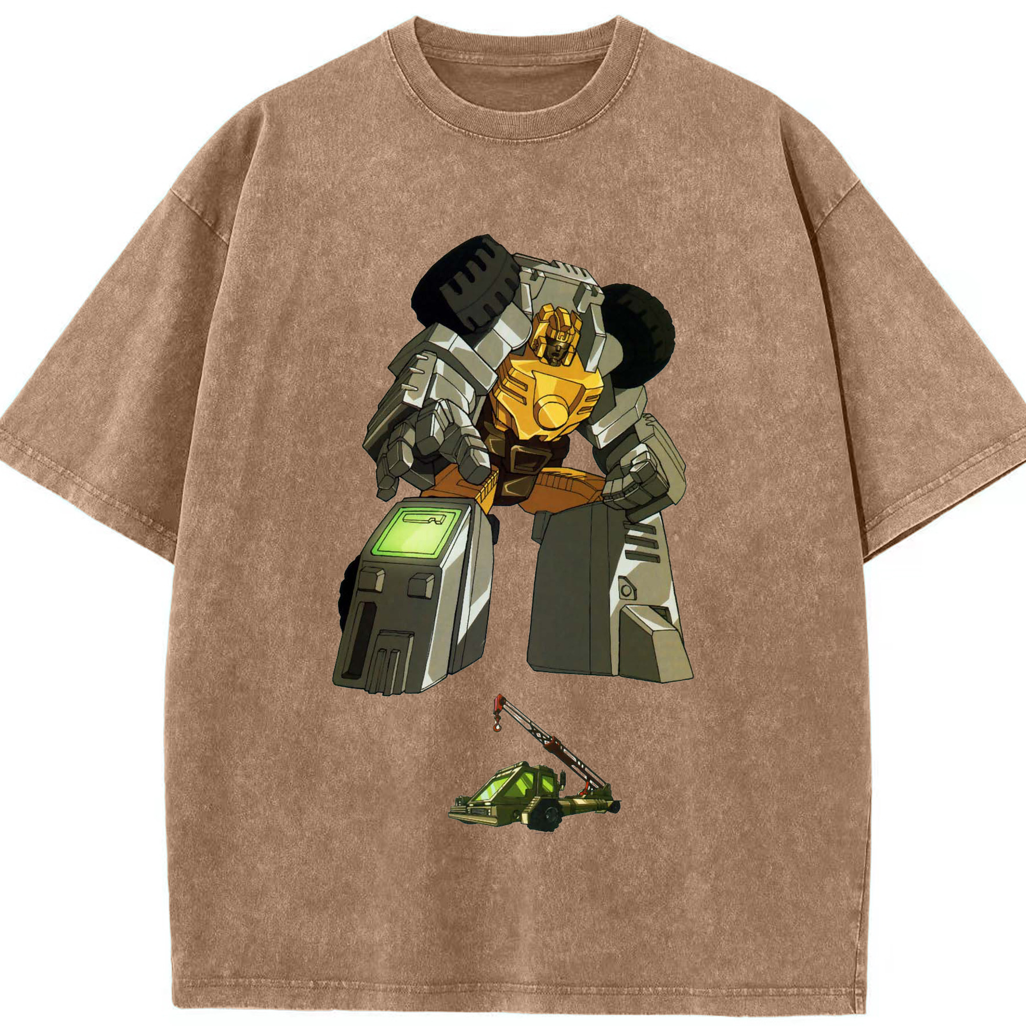 （画像用）  綿100% ヴィンテージ風 半袖Tシャツ（フロントプリント）