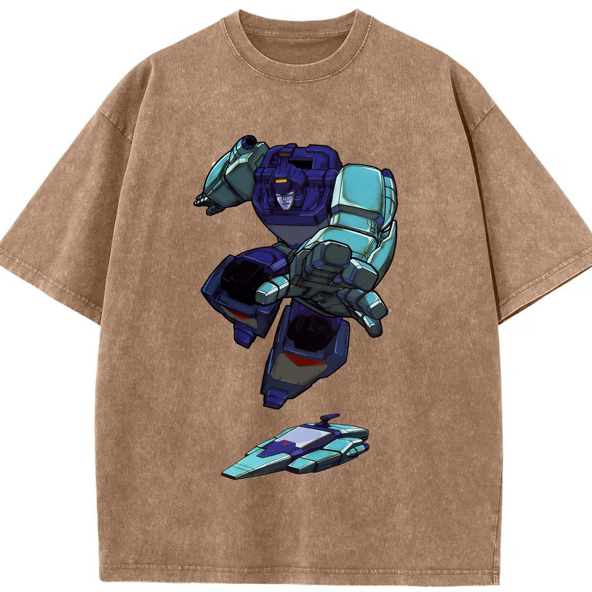 （画像用）  綿100% ヴィンテージ風 半袖Tシャツ（フロントプリント）