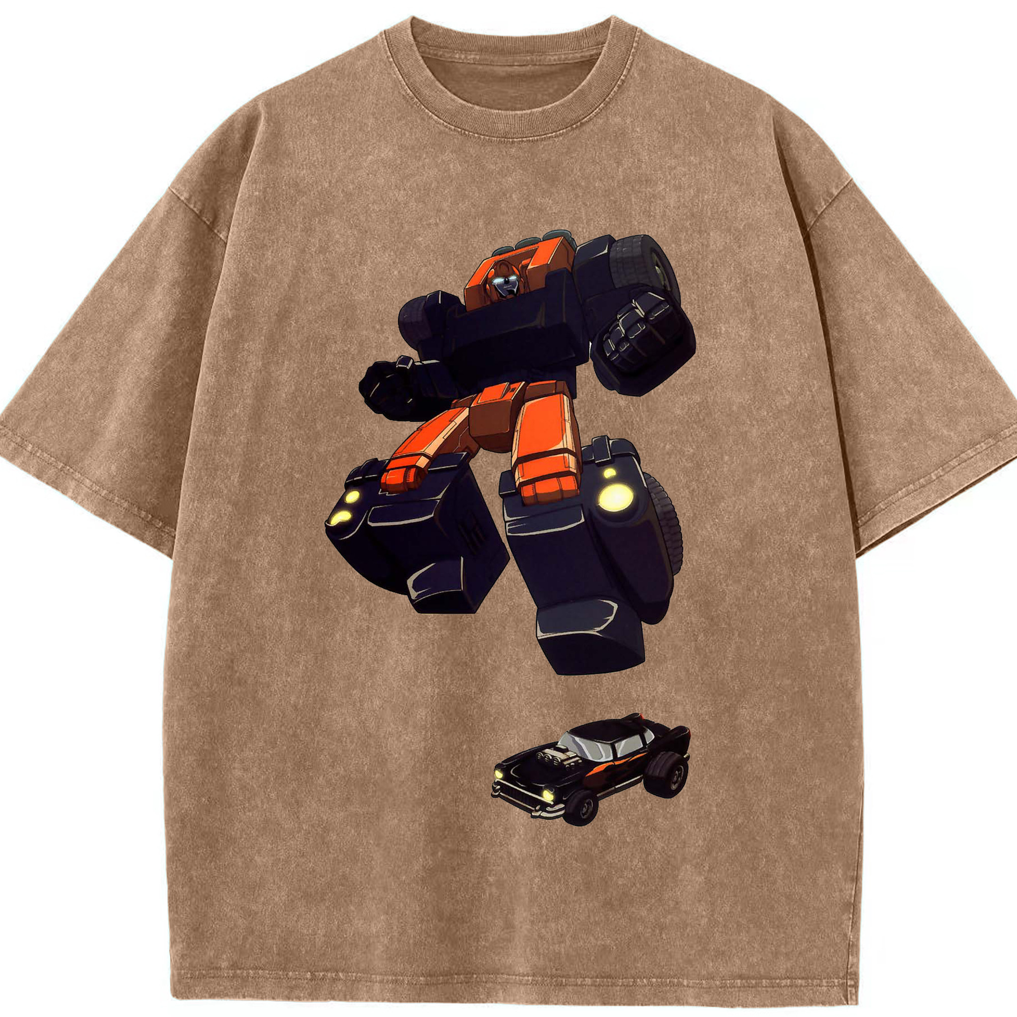 （画像用）  綿100% ヴィンテージ風 半袖Tシャツ（フロントプリント）