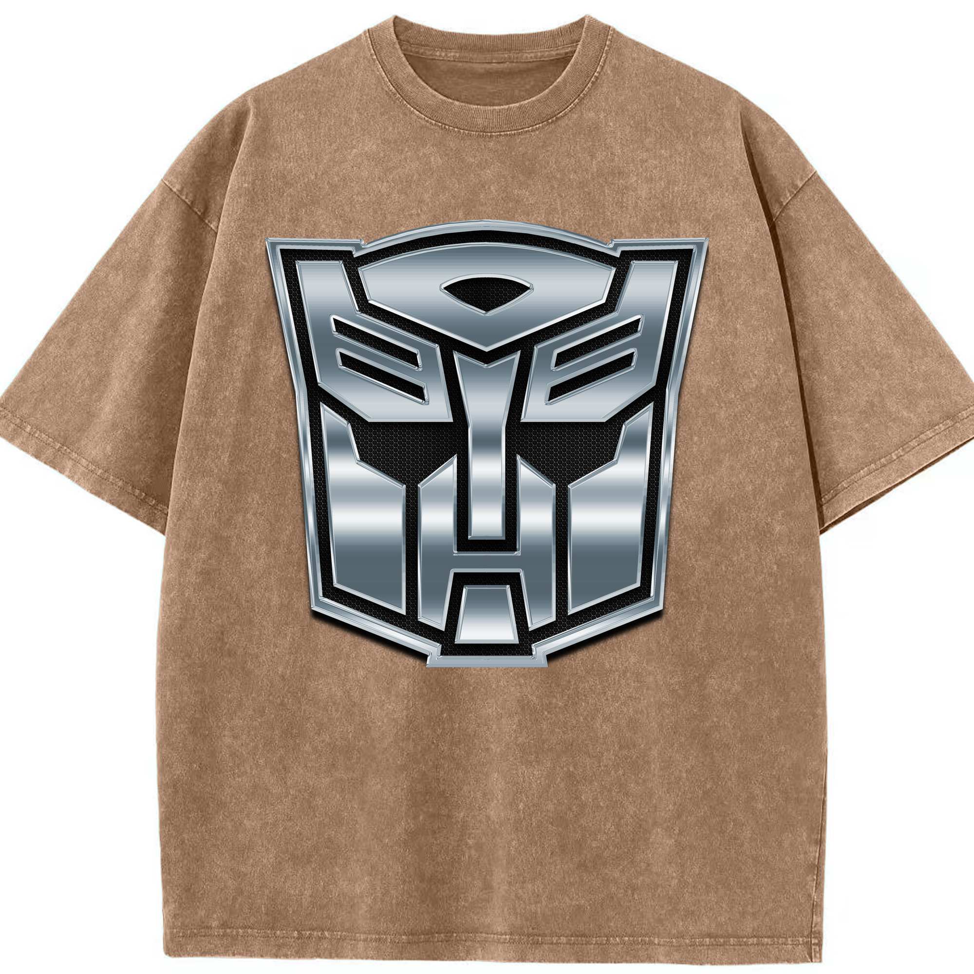 （画像用）  綿100% ヴィンテージ風 半袖Tシャツ（フロントプリント）