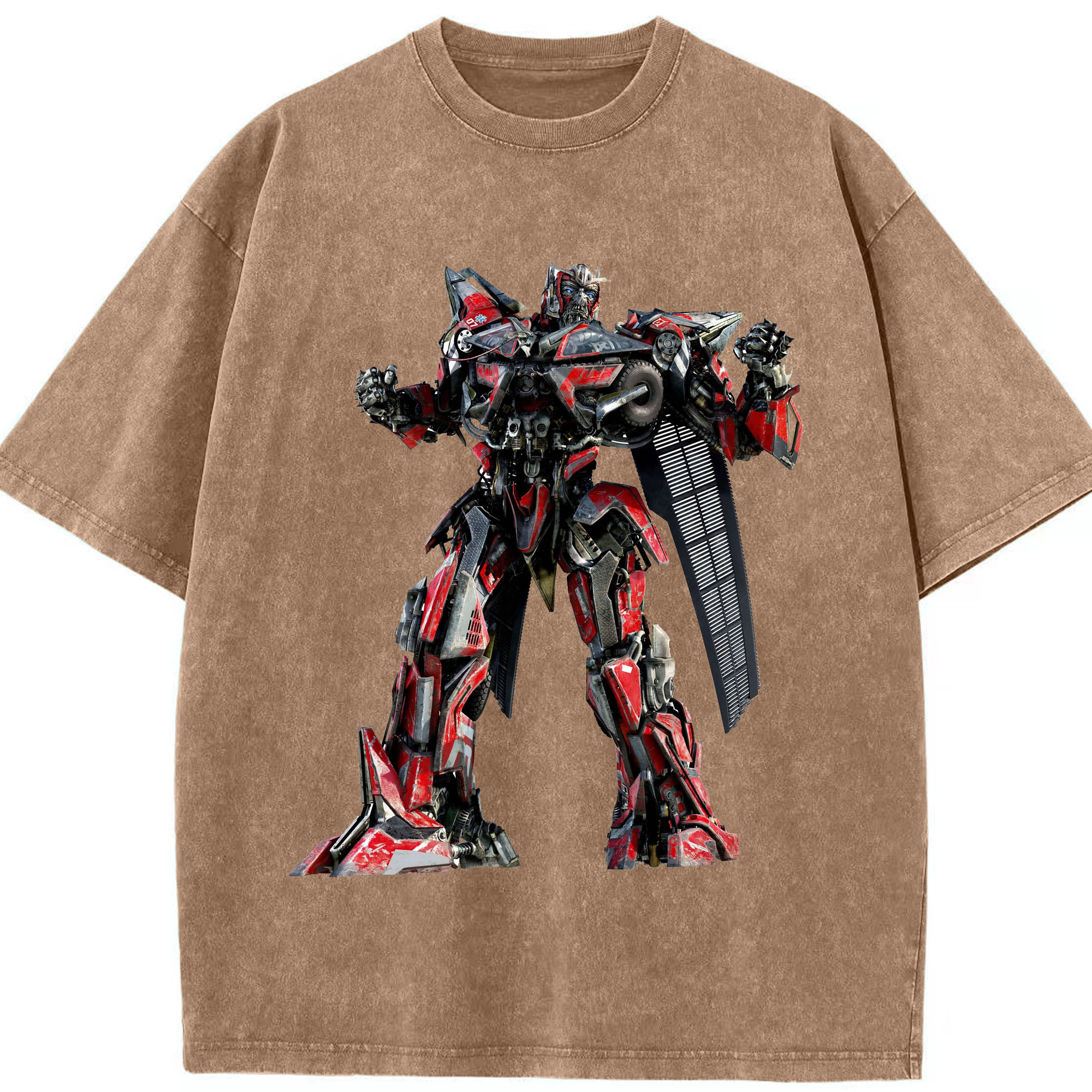 （画像用）  綿100% ヴィンテージ風 半袖Tシャツ（フロントプリント）