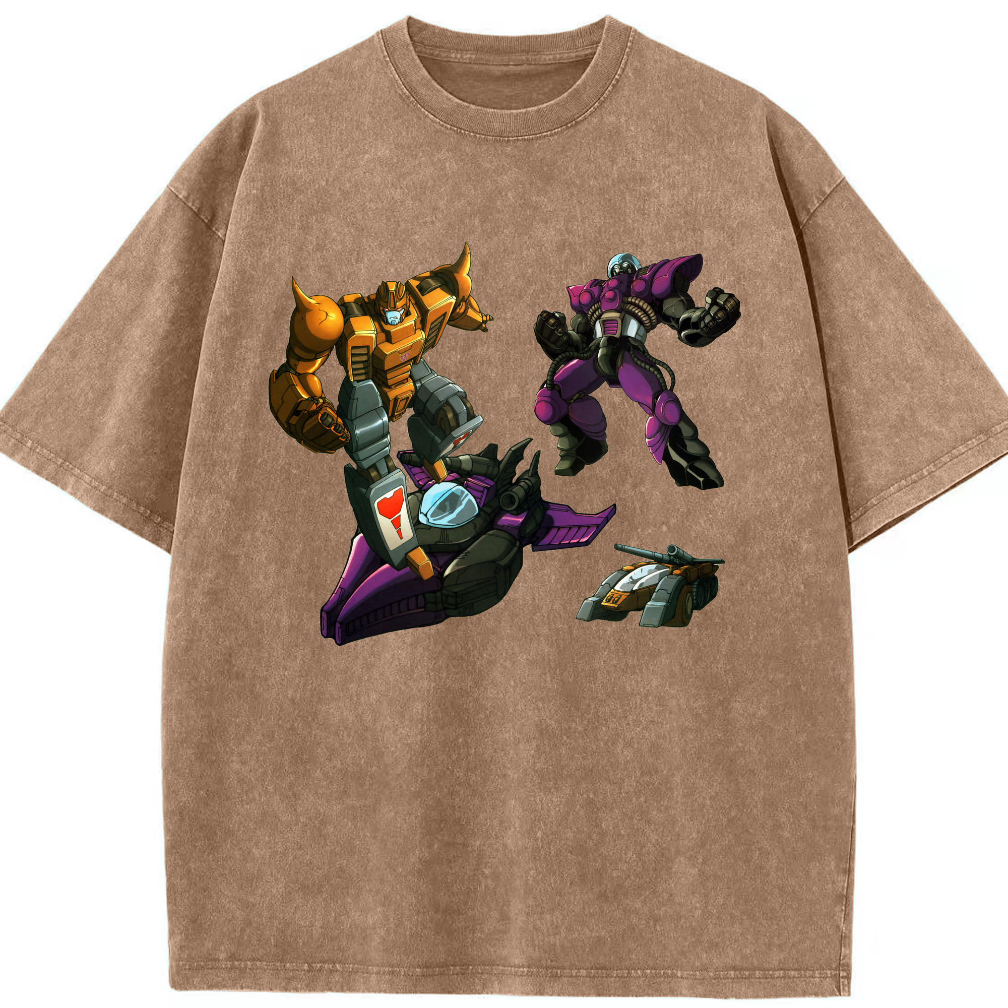 （画像用）  綿100% ヴィンテージ風 半袖Tシャツ（フロントプリント）