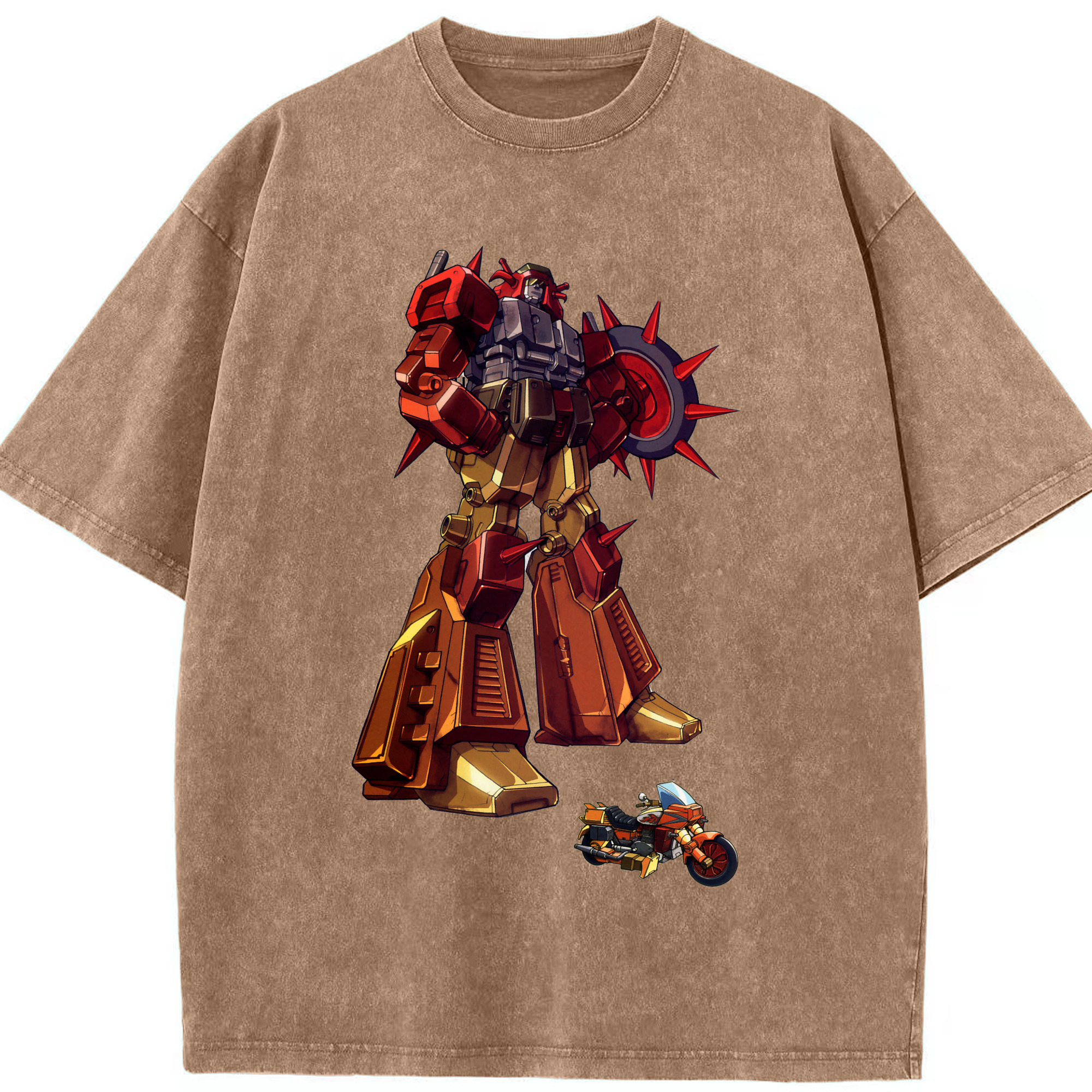 （画像用）  綿100% ヴィンテージ風 半袖Tシャツ（フロントプリント）