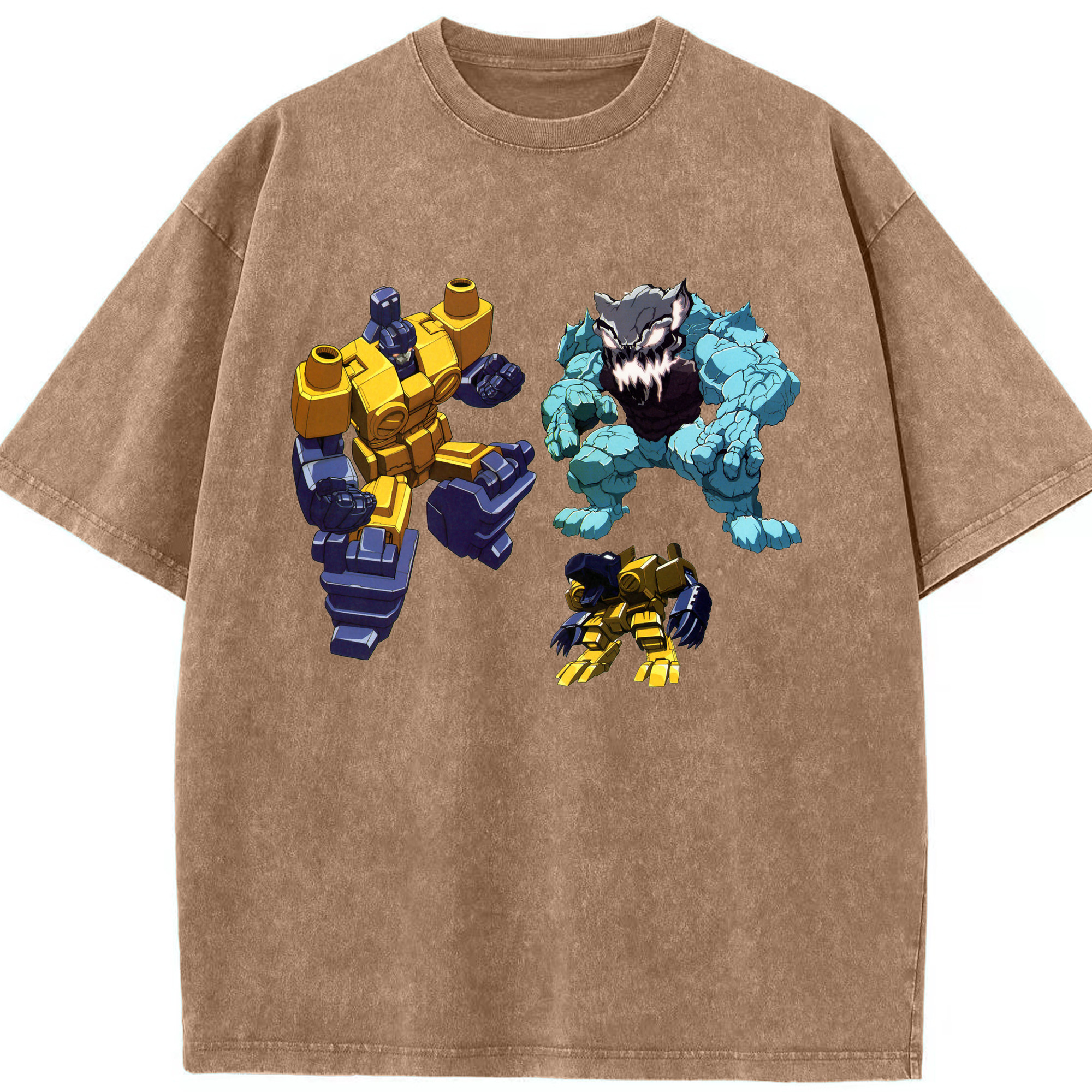 （画像用）  綿100% ヴィンテージ風 半袖Tシャツ（フロントプリント）