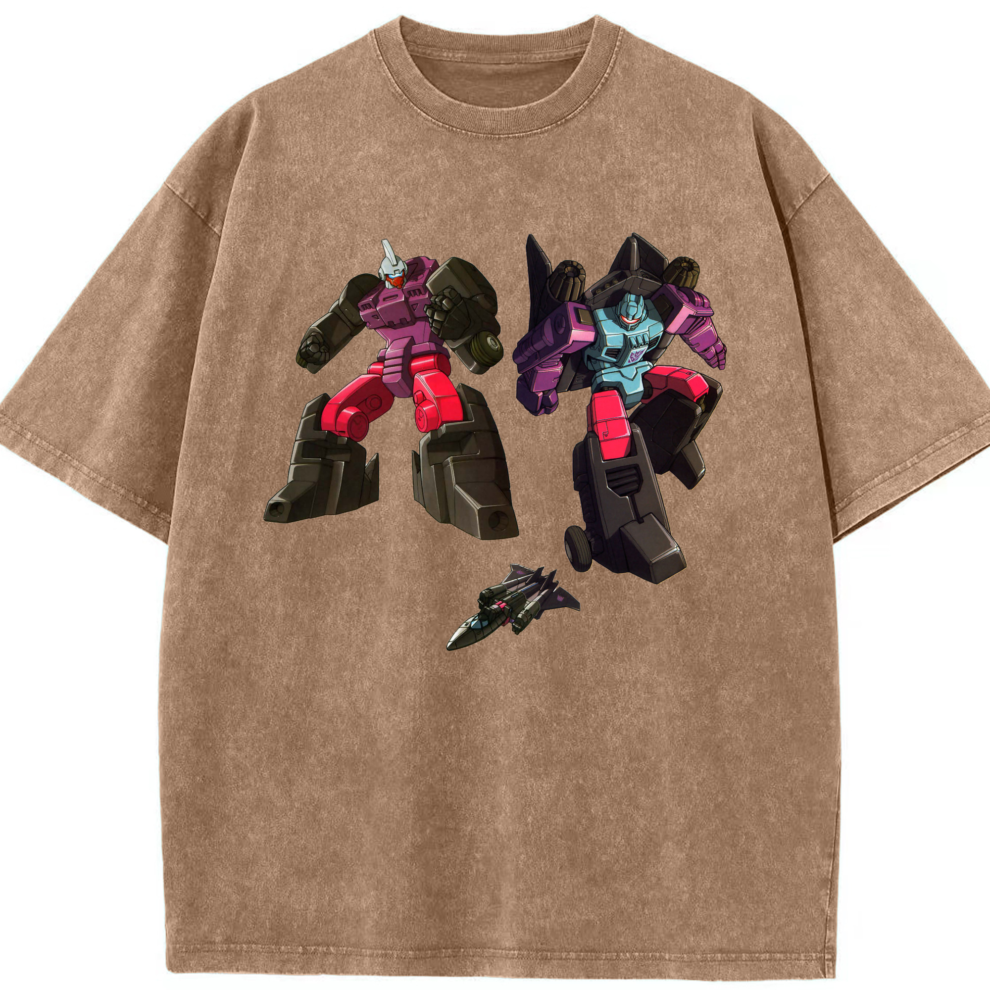 （画像用）  綿100% ヴィンテージ風 半袖Tシャツ（フロントプリント）