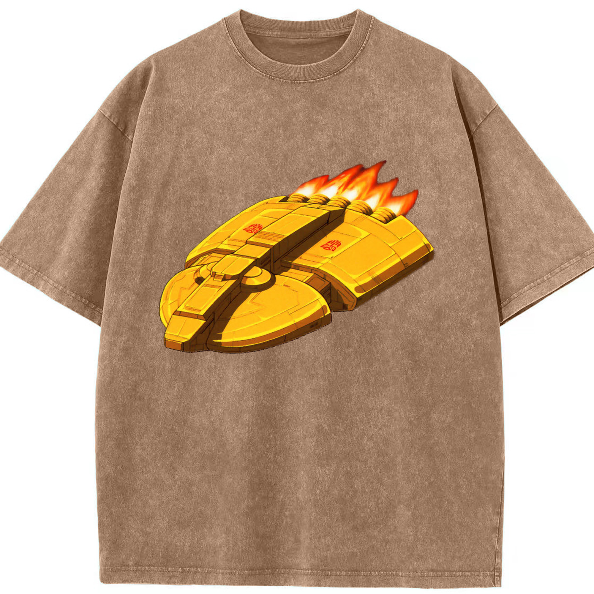 （画像用）  綿100% ヴィンテージ風 半袖Tシャツ（フロントプリント）