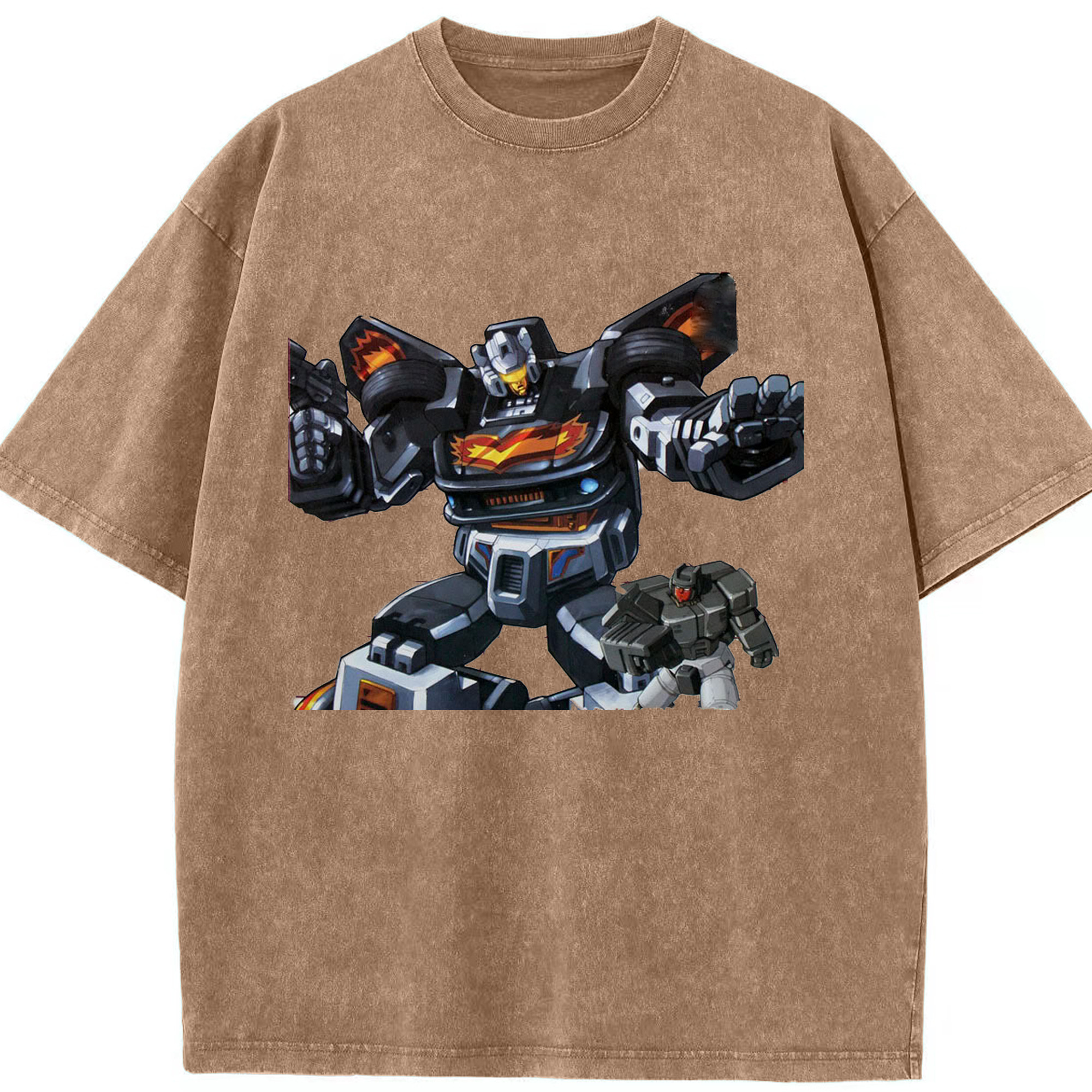 （画像用）  綿100% ヴィンテージ風 半袖Tシャツ（フロントプリント）