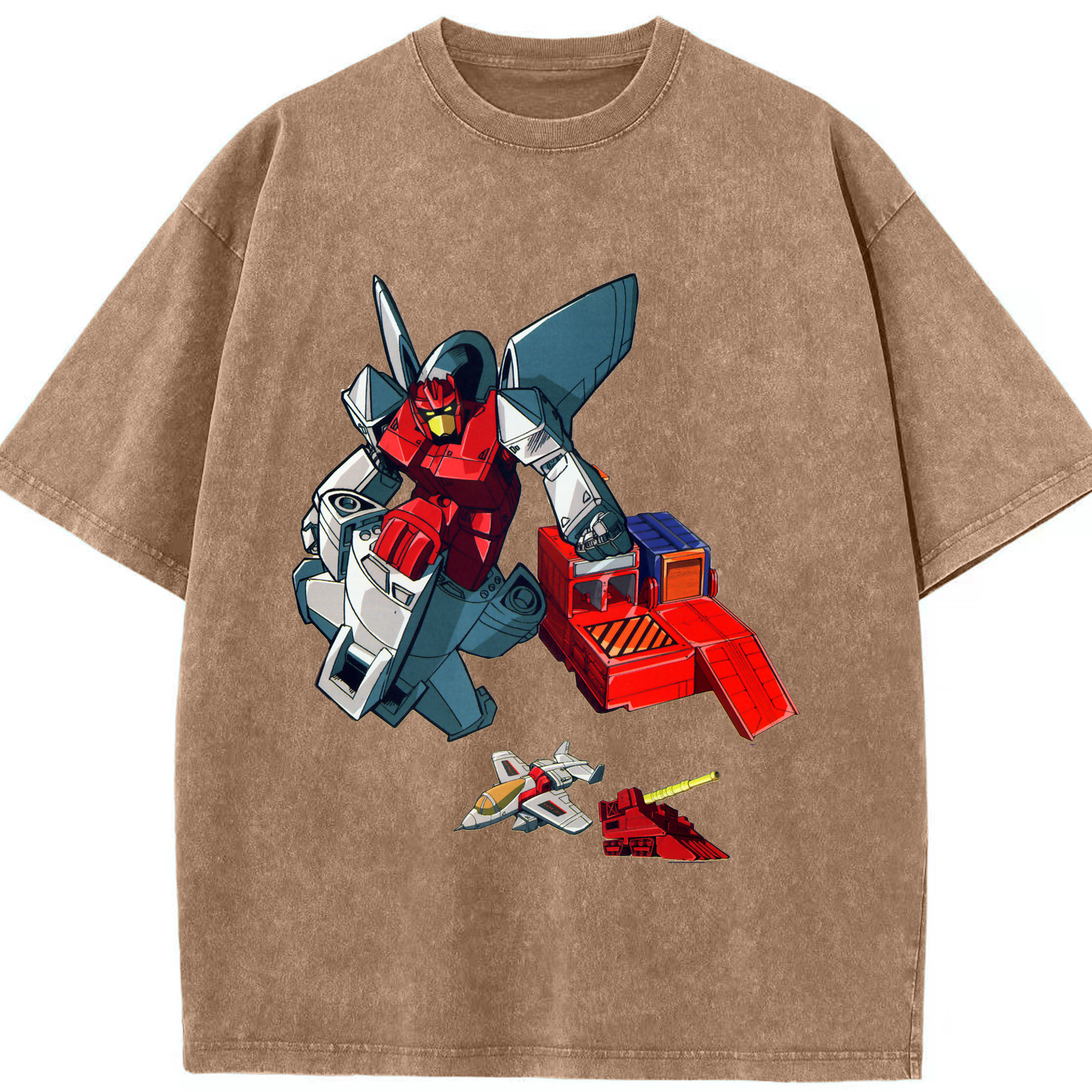 （画像用）  綿100% ヴィンテージ風 半袖Tシャツ（フロントプリント）